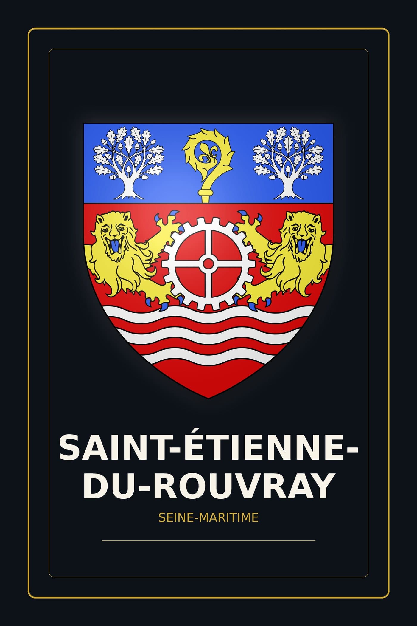 Blason de Saint-Étienne-du-Rouvray