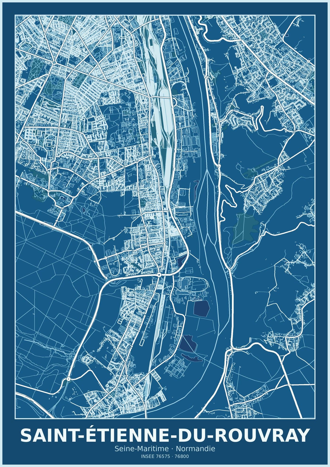 Plan de Saint-Étienne-du-Rouvray