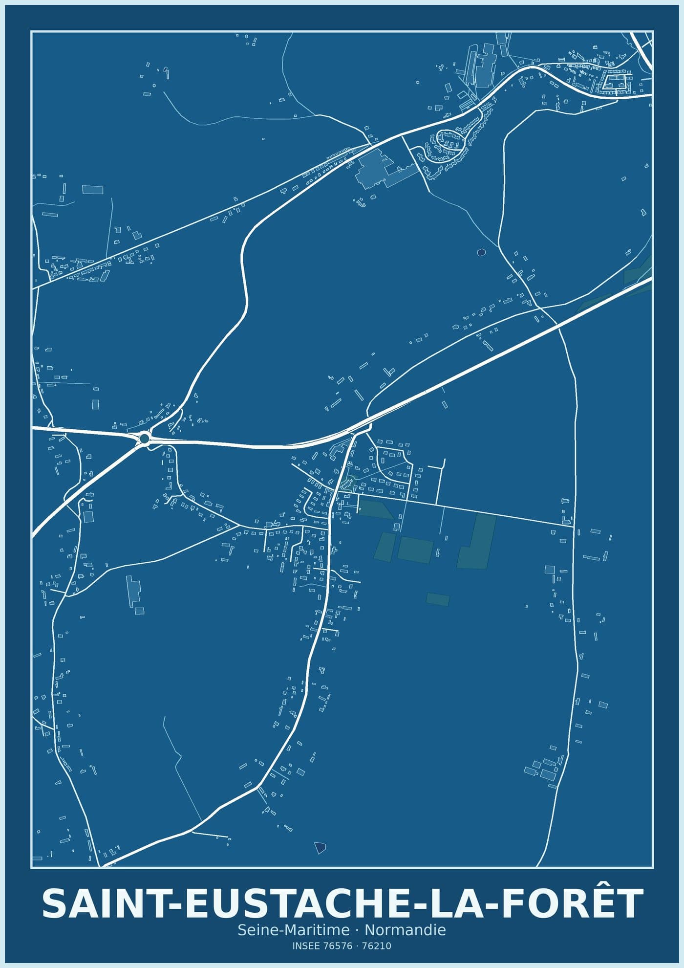 Plan de Saint-Eustache-la-Forêt