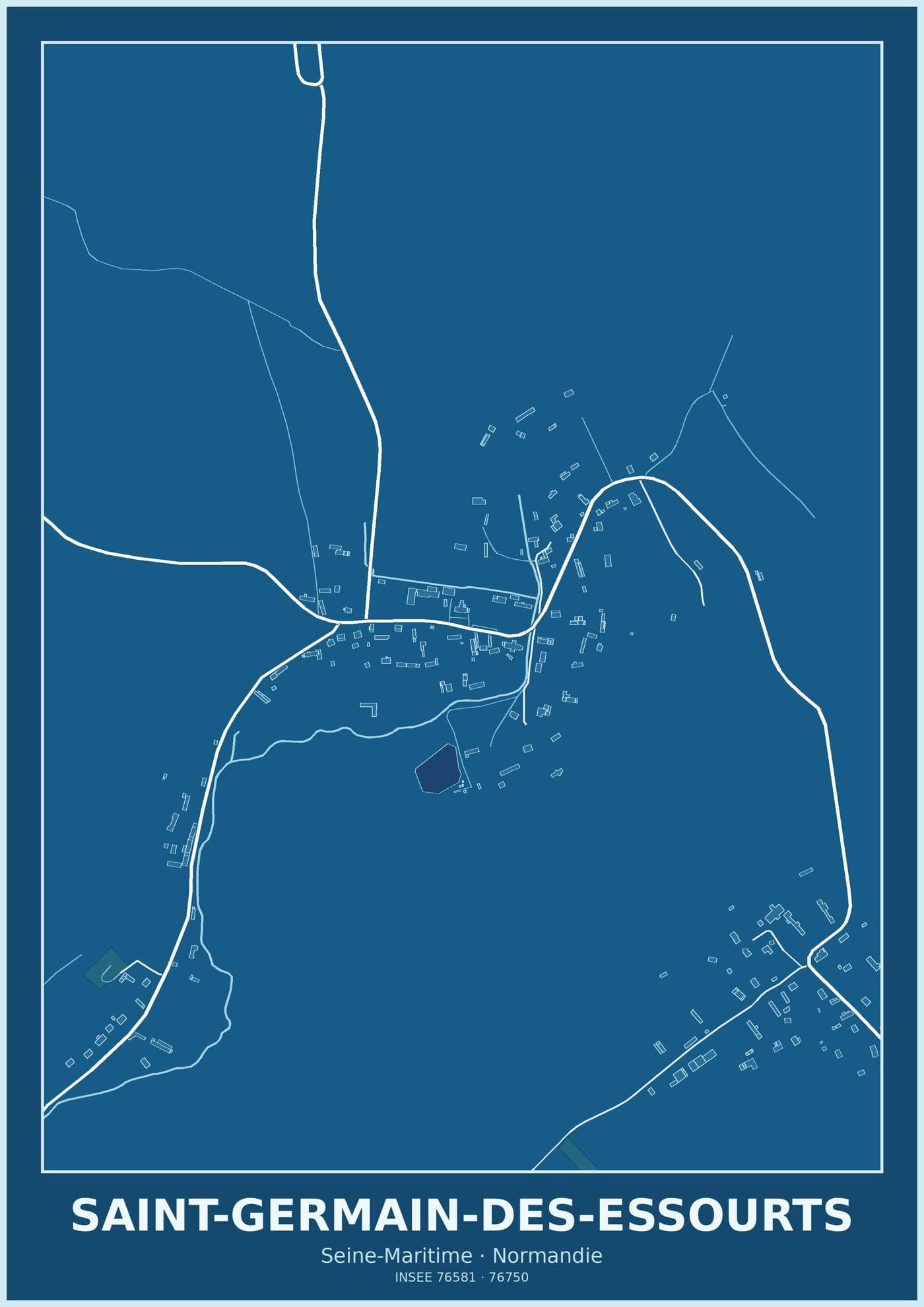 Plan de Saint-Germain-des-Essourts