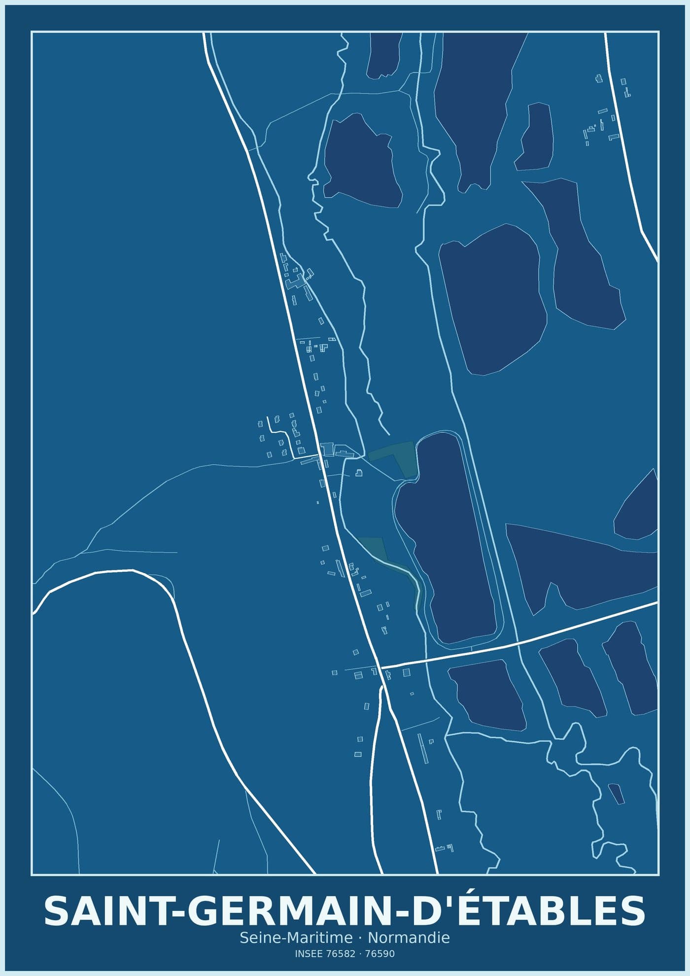 Plan de Saint-Germain-d'Étables