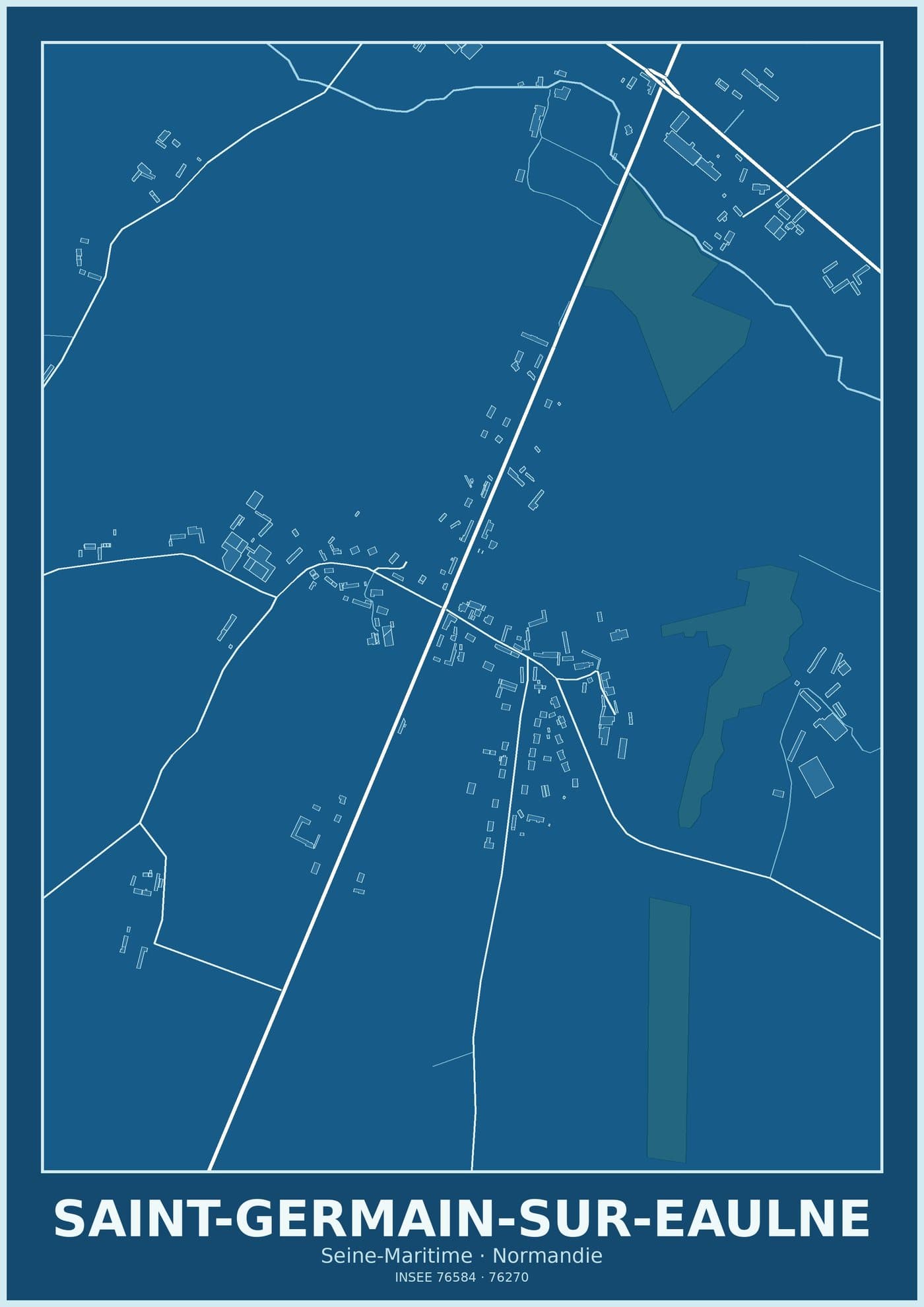 Plan de Saint-Germain-sur-Eaulne