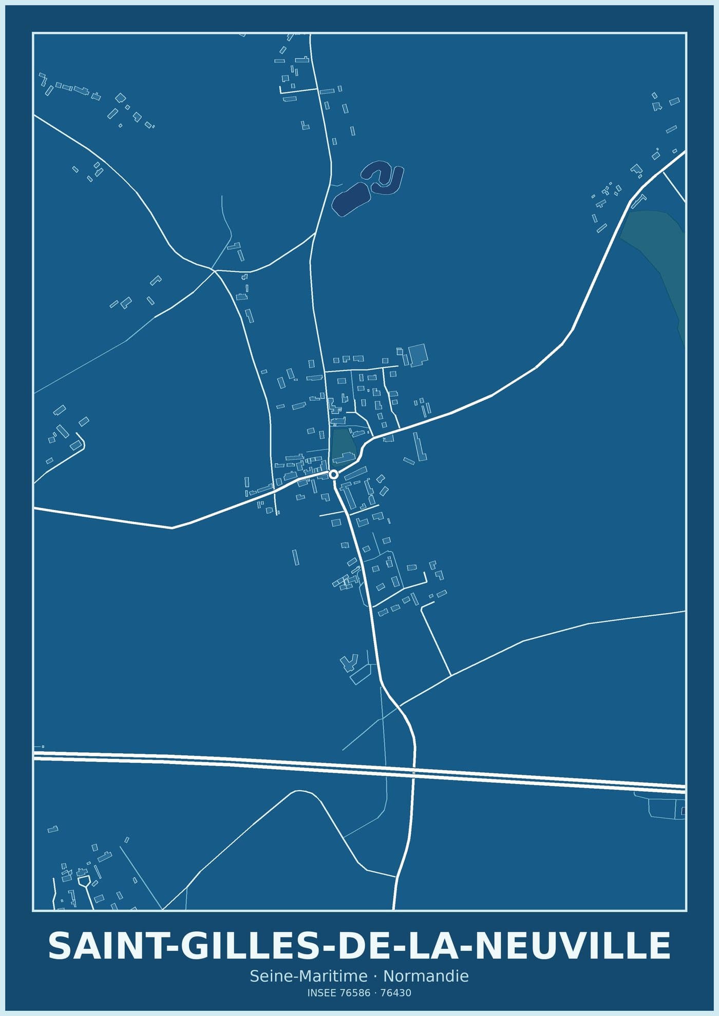 Plan de Saint-Gilles-de-la-Neuville