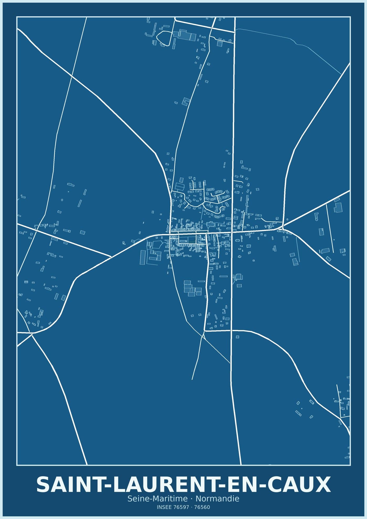 Plan de Saint-Laurent-en-Caux