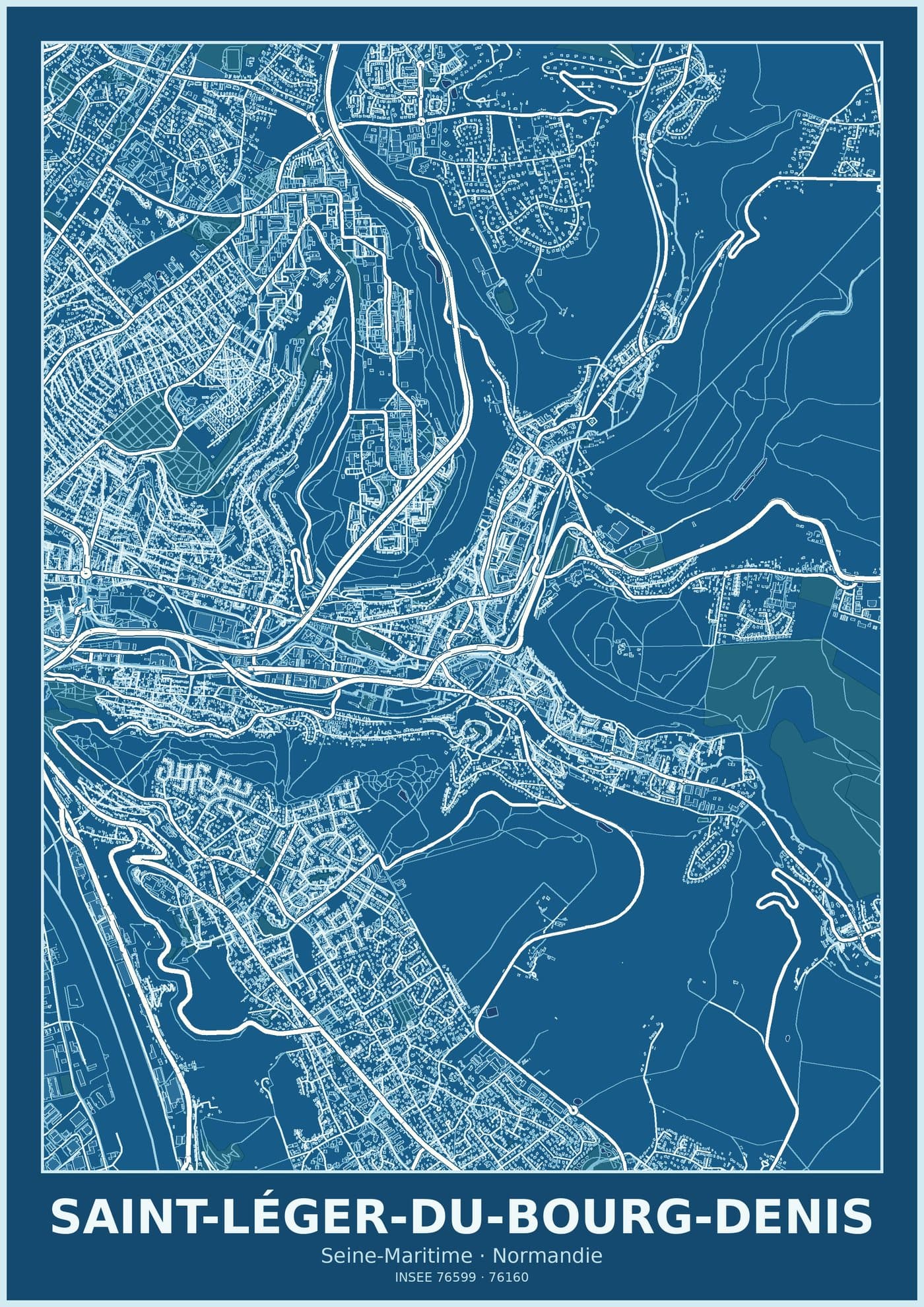 Plan de Saint-Léger-du-Bourg-Denis