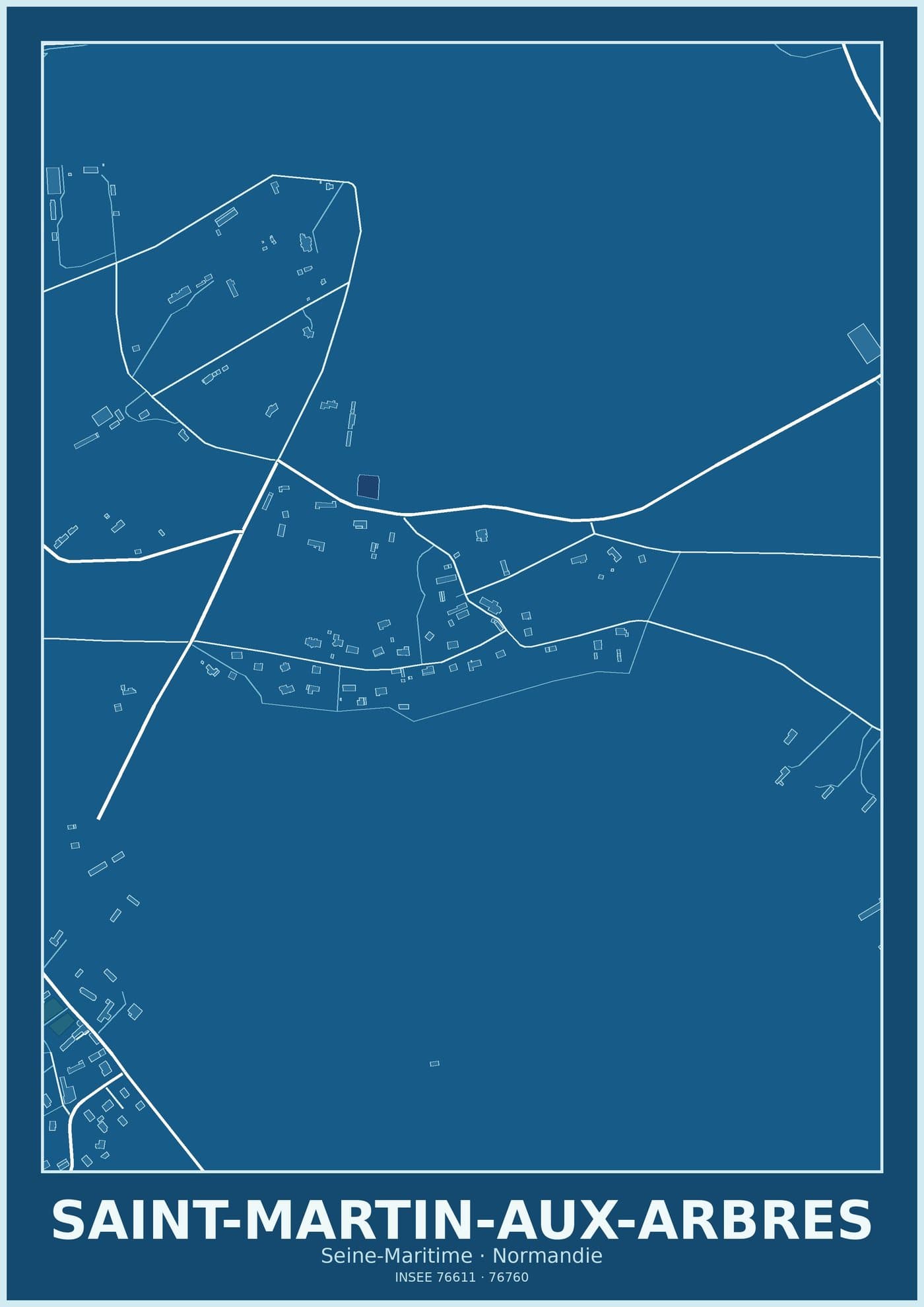 Plan de Saint-Martin-aux-Arbres