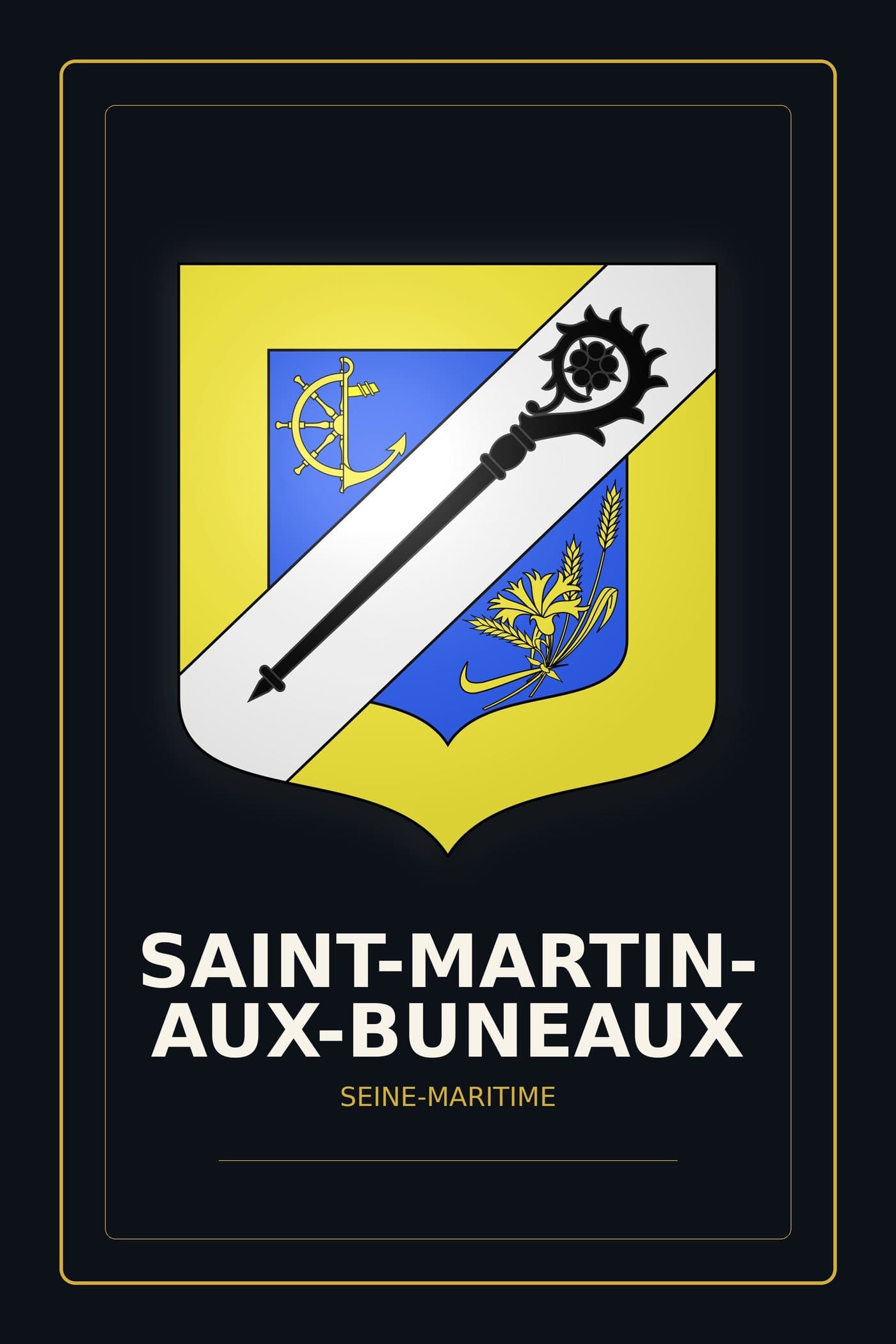 Blason de Saint-Martin-aux-Buneaux