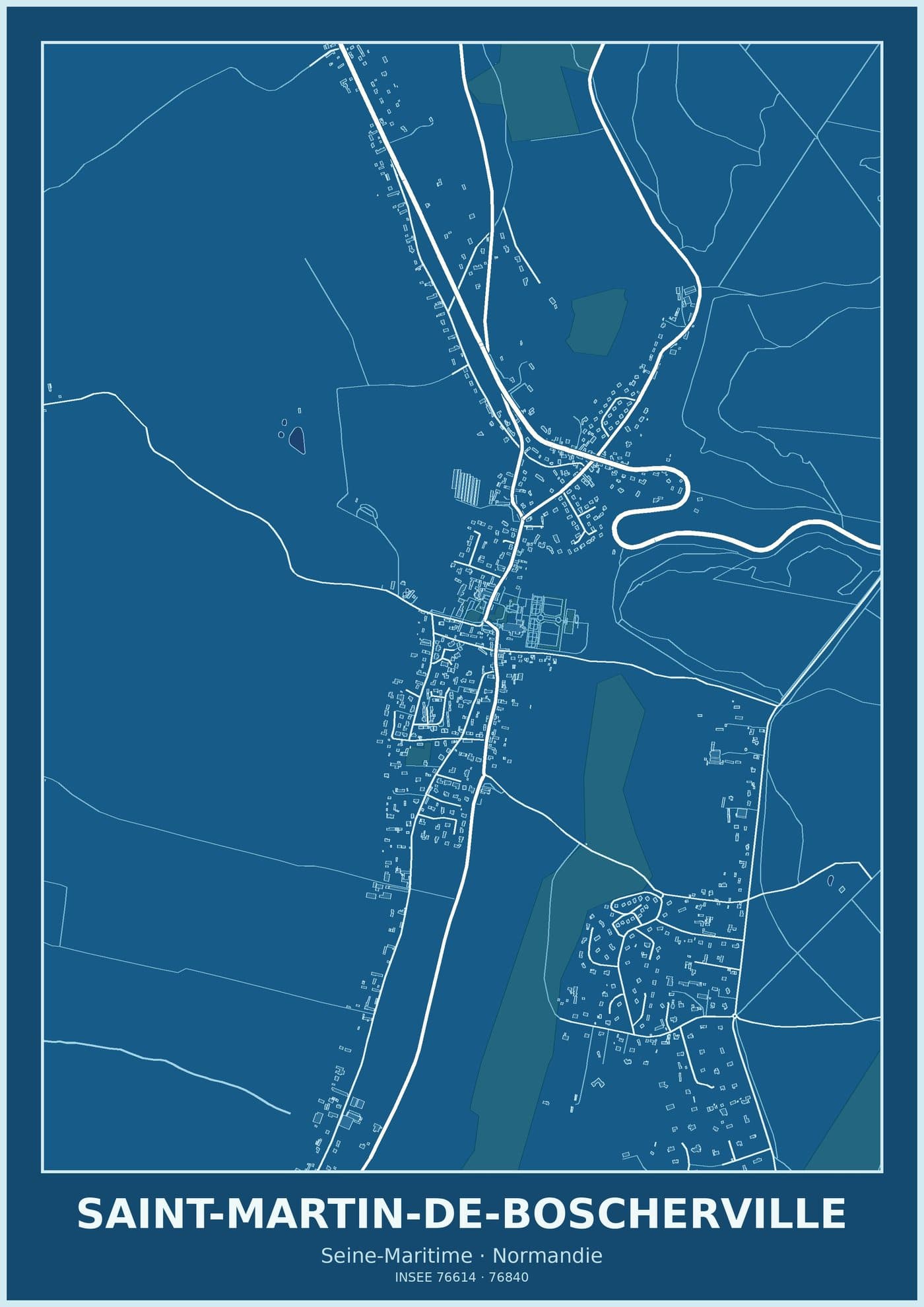 Plan de Saint-Martin-de-Boscherville