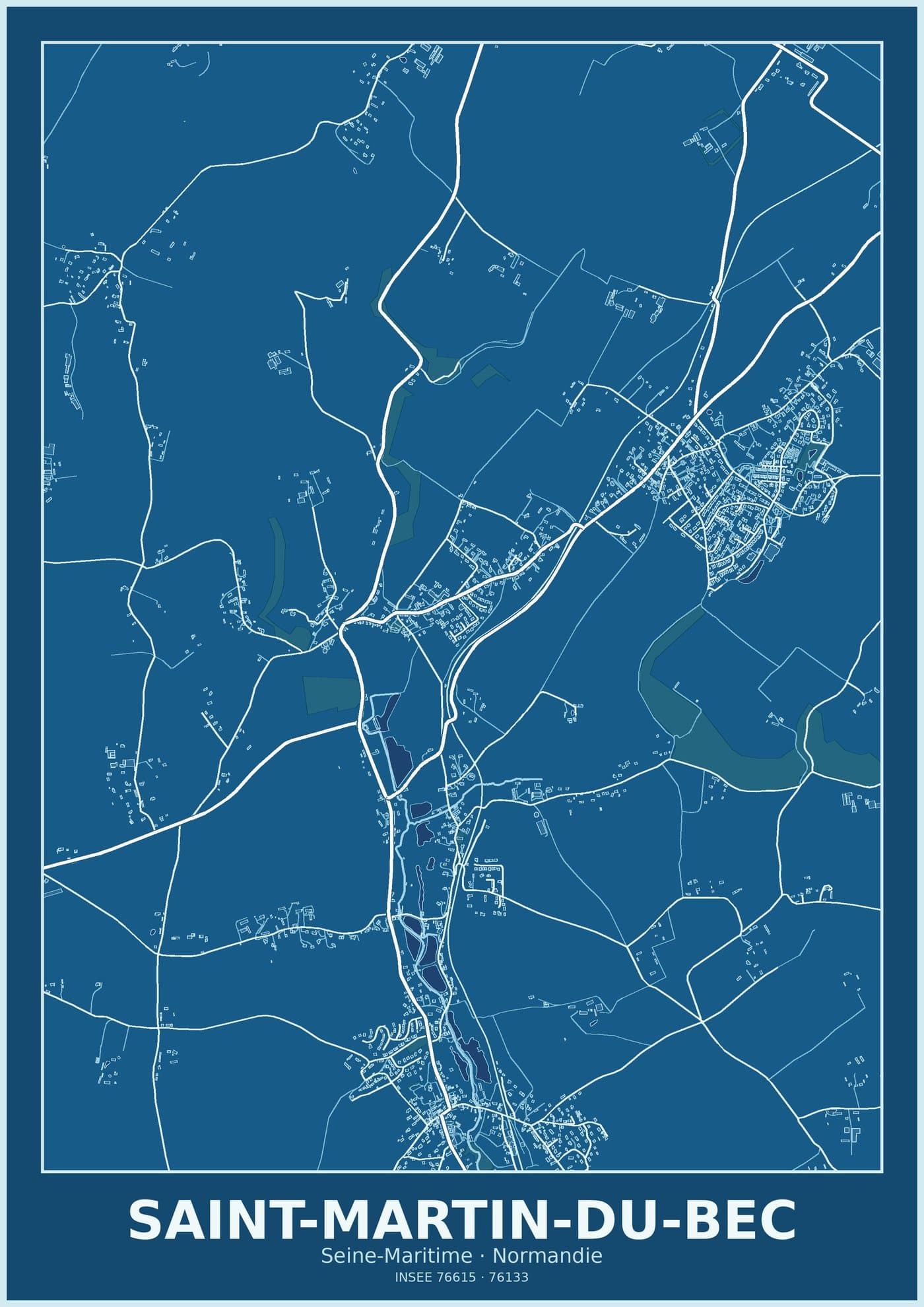 Plan de Saint-Martin-du-Bec