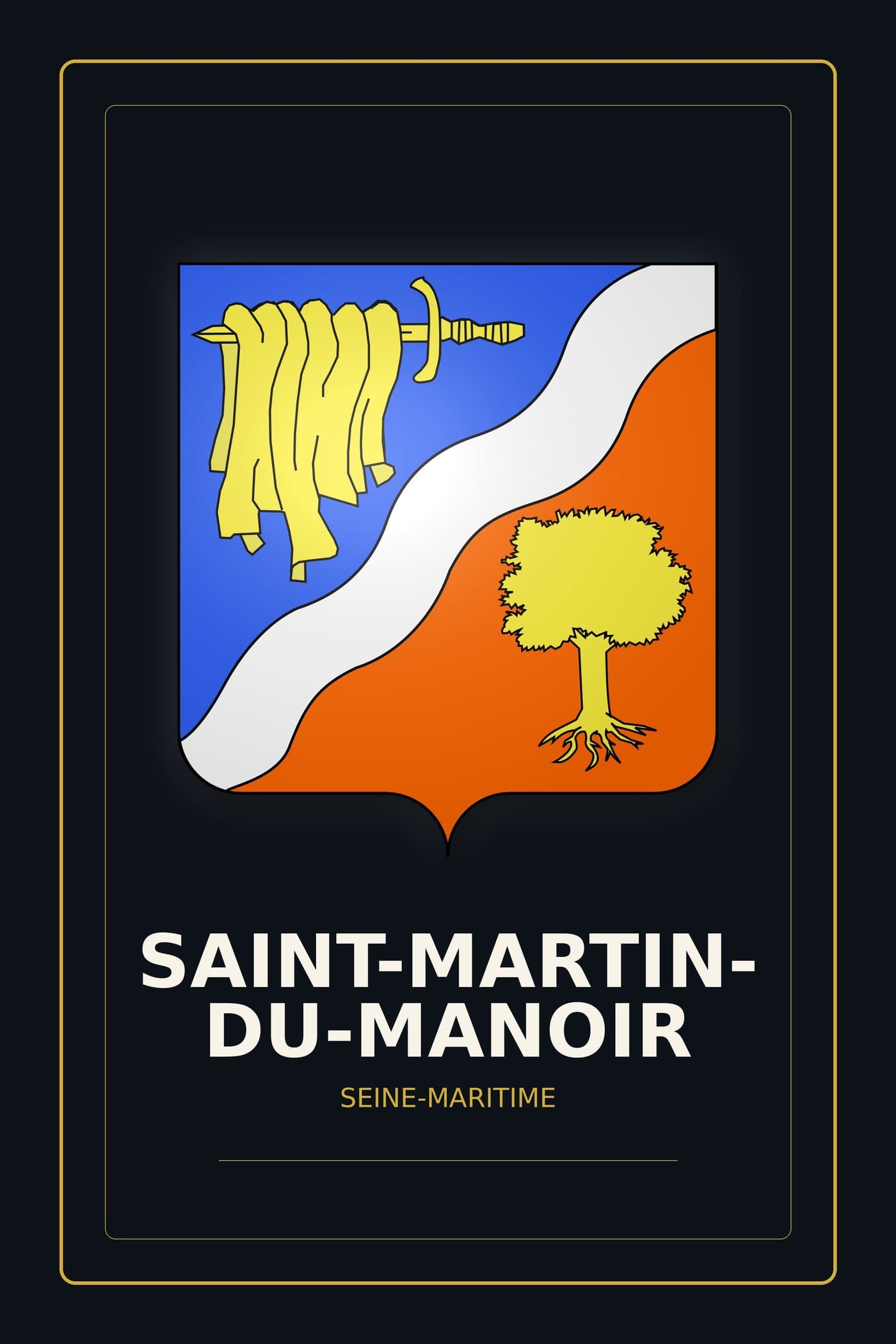 Blason de Saint-Martin-du-Manoir