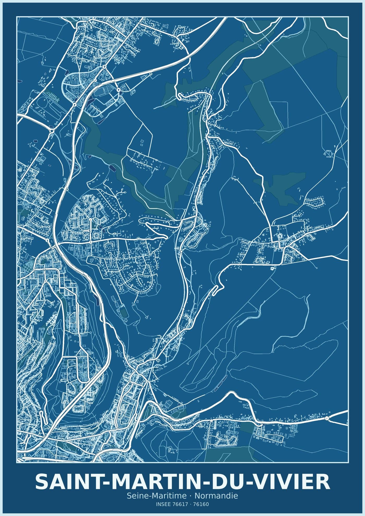 Plan de Saint-Martin-du-Vivier