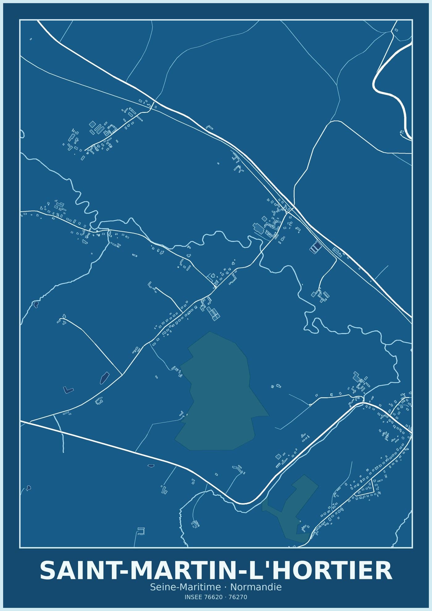 Plan de Saint-Martin-l'Hortier