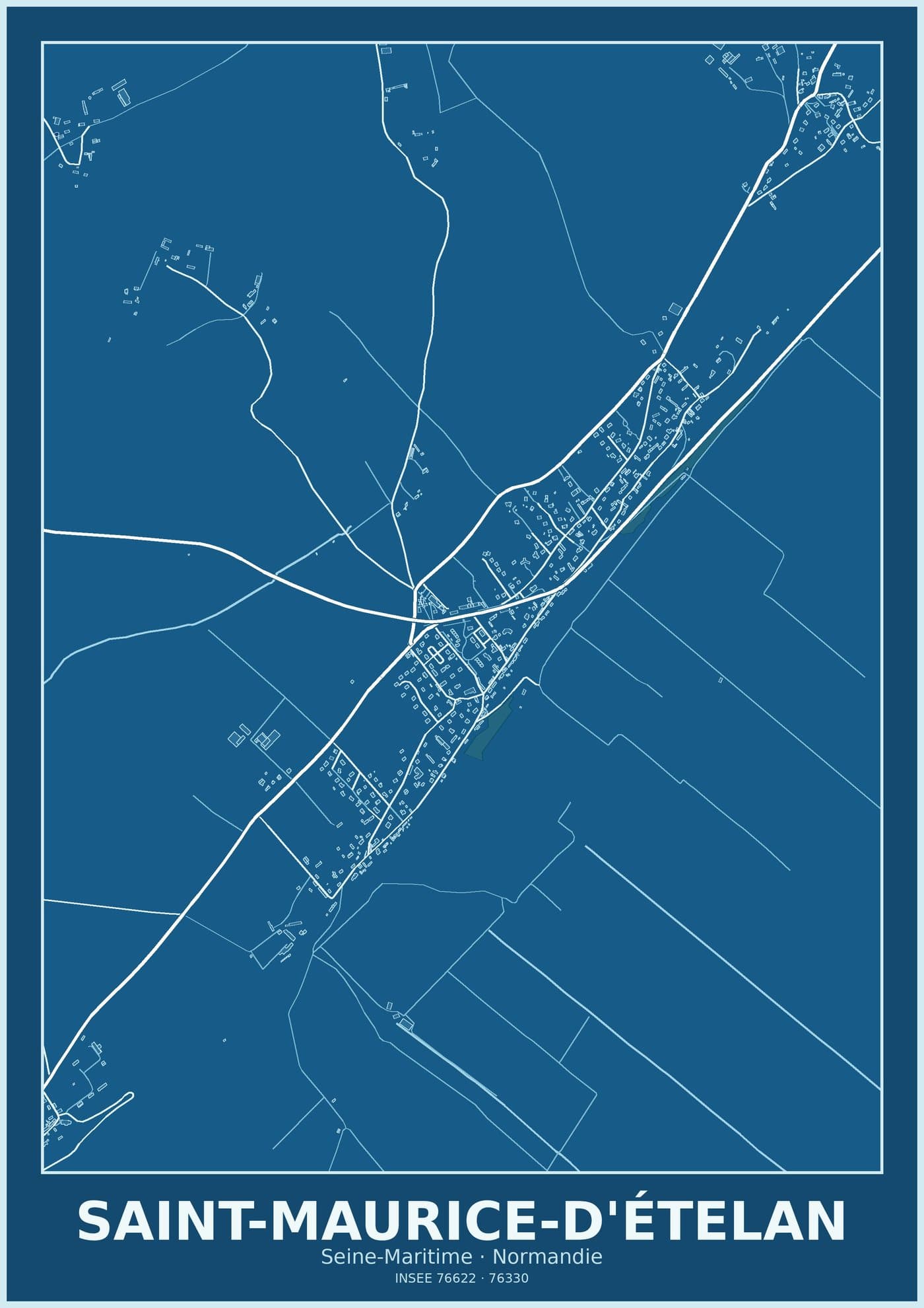 Plan de Saint-Maurice-d'Ételan