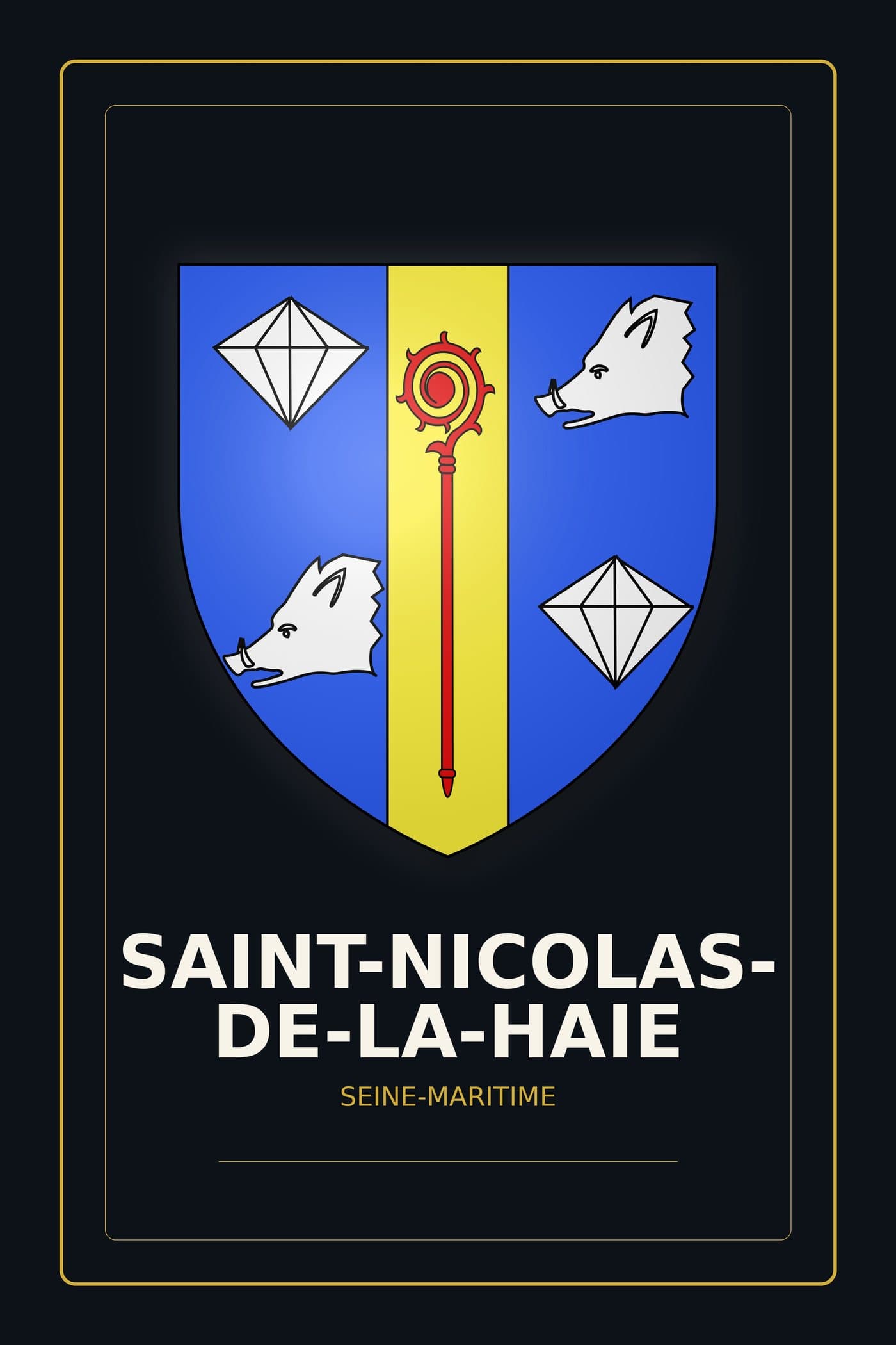 Blason de Saint-Nicolas-de-la-Haie