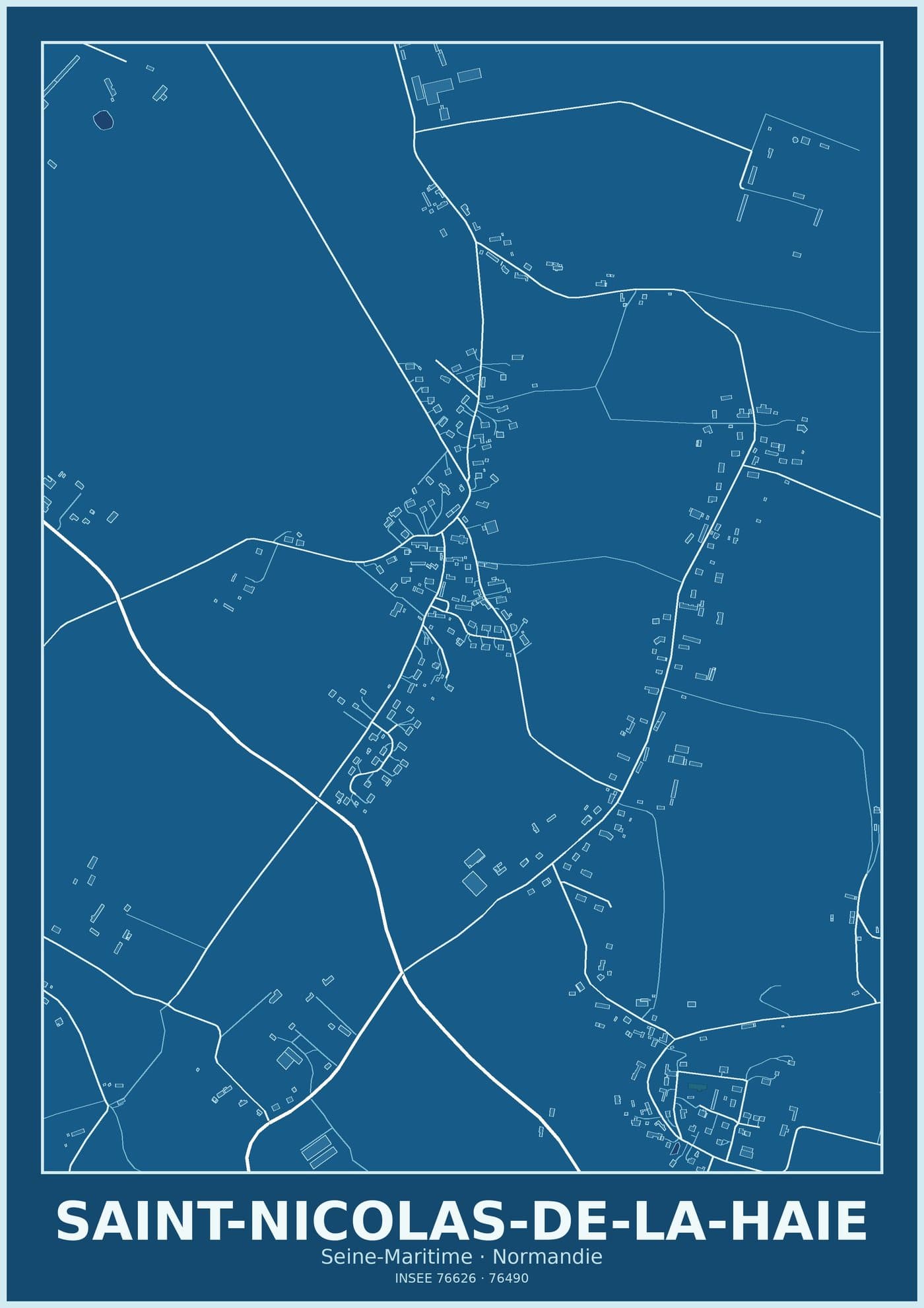Plan de Saint-Nicolas-de-la-Haie