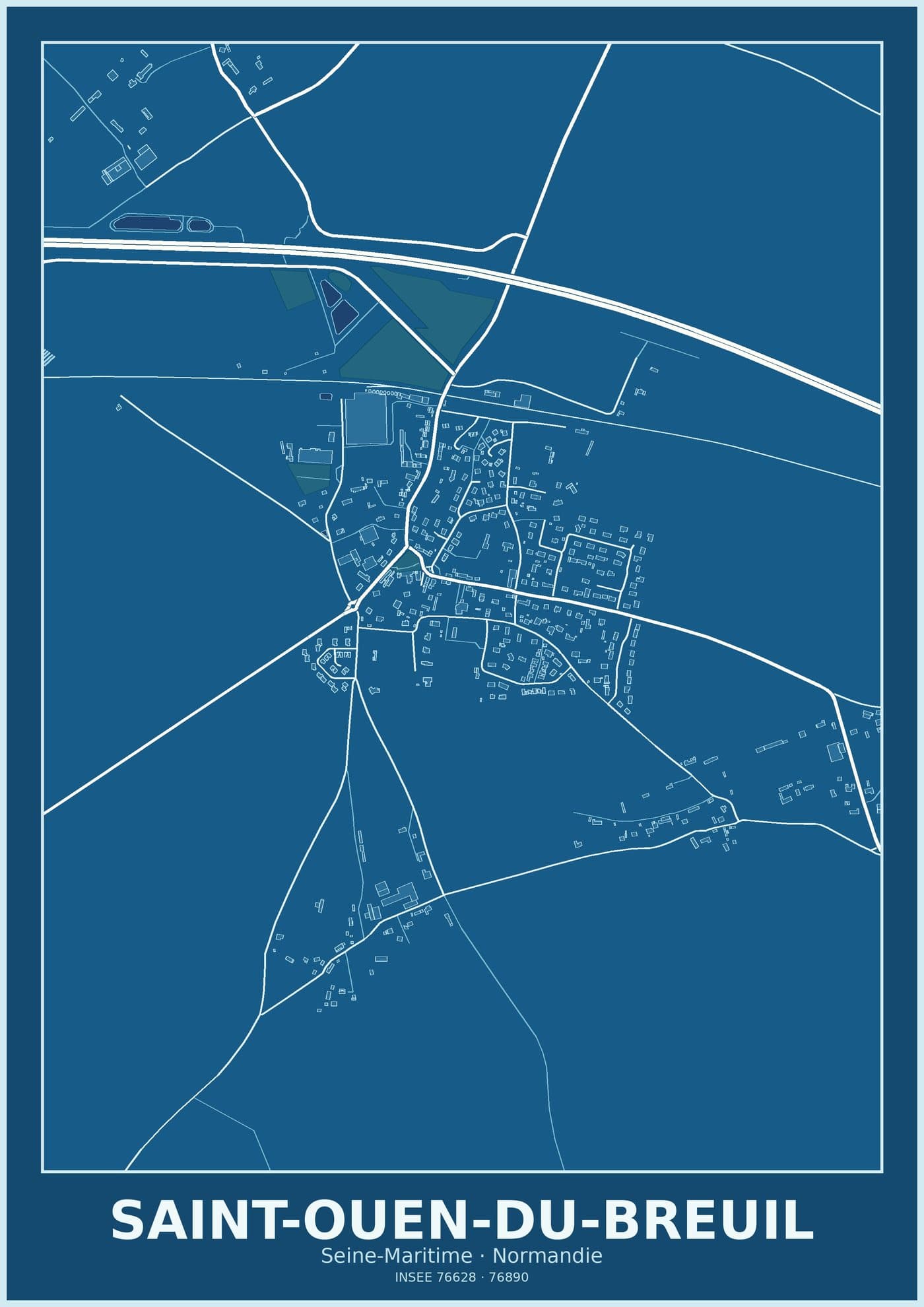 Plan de Saint-Ouen-du-Breuil