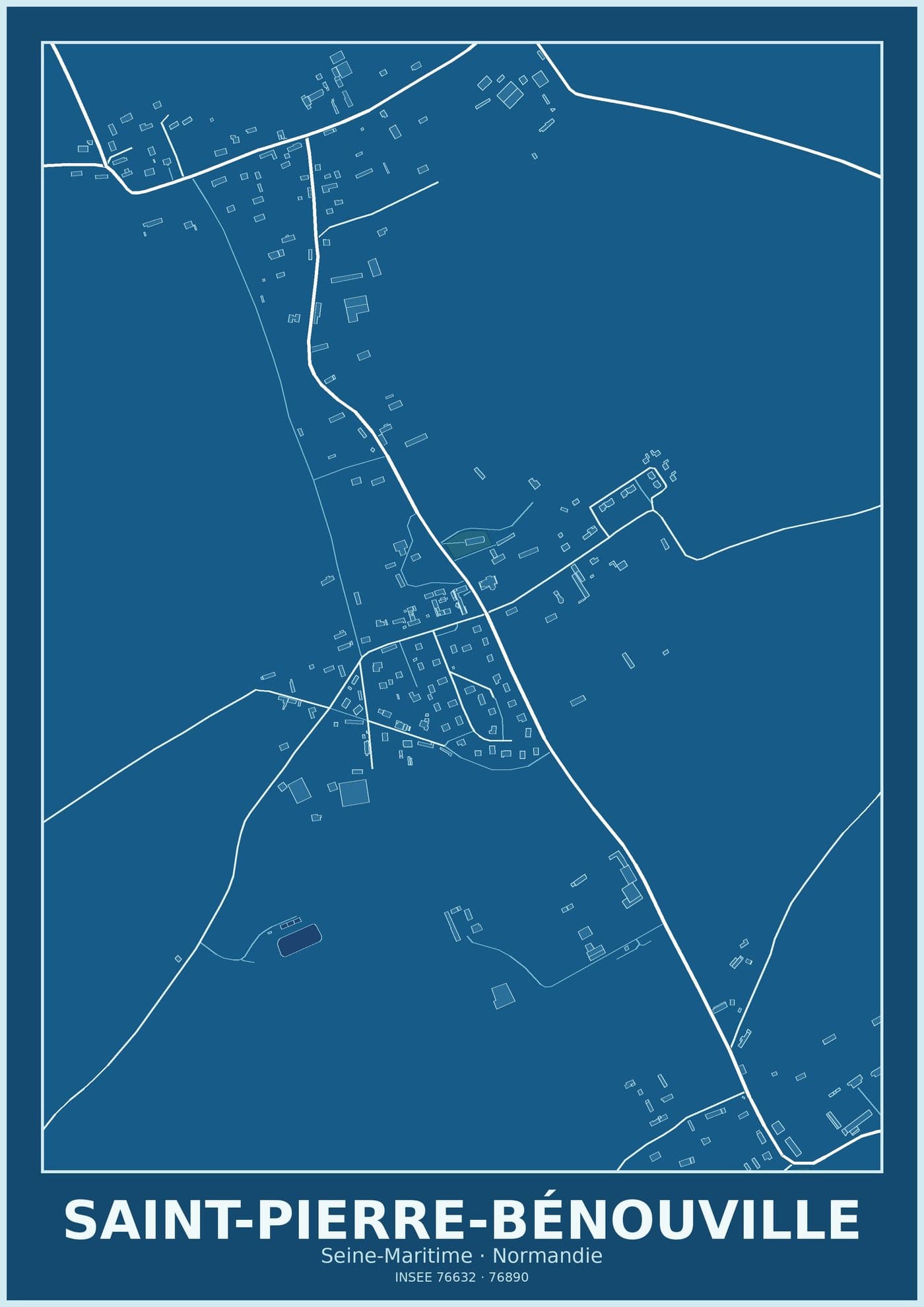 Plan de Saint-Pierre-Bénouville