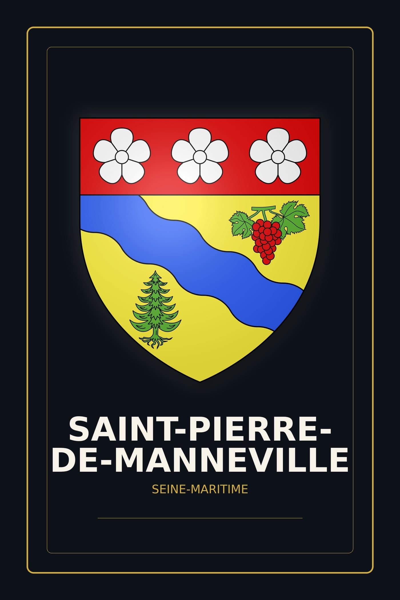 Blason de Saint-Pierre-de-Manneville
