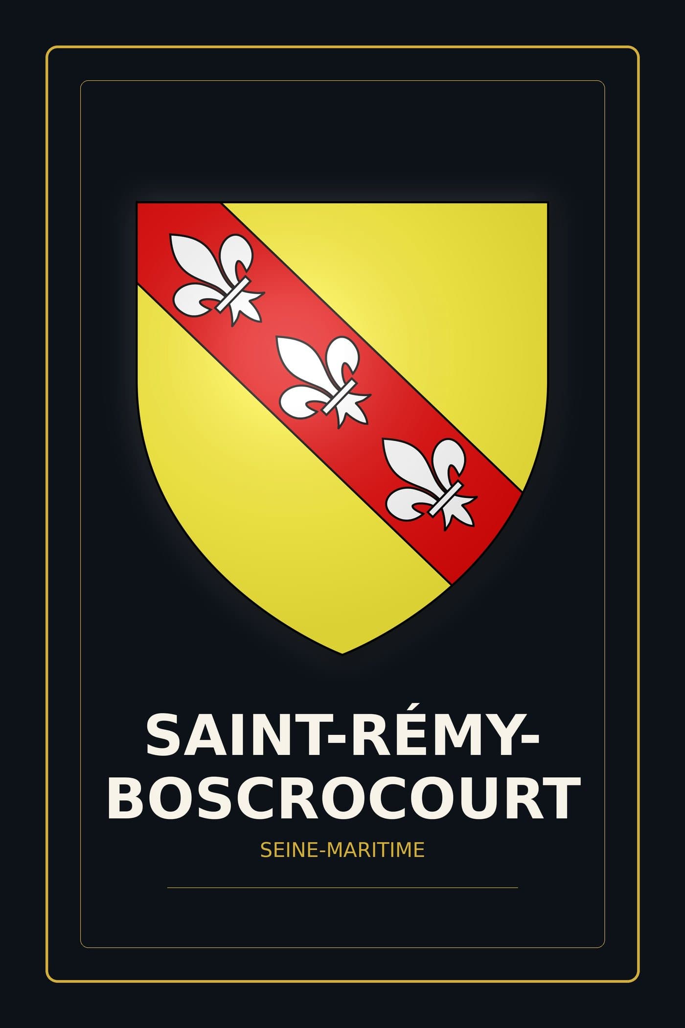 Blason de Saint-Rémy-Boscrocourt