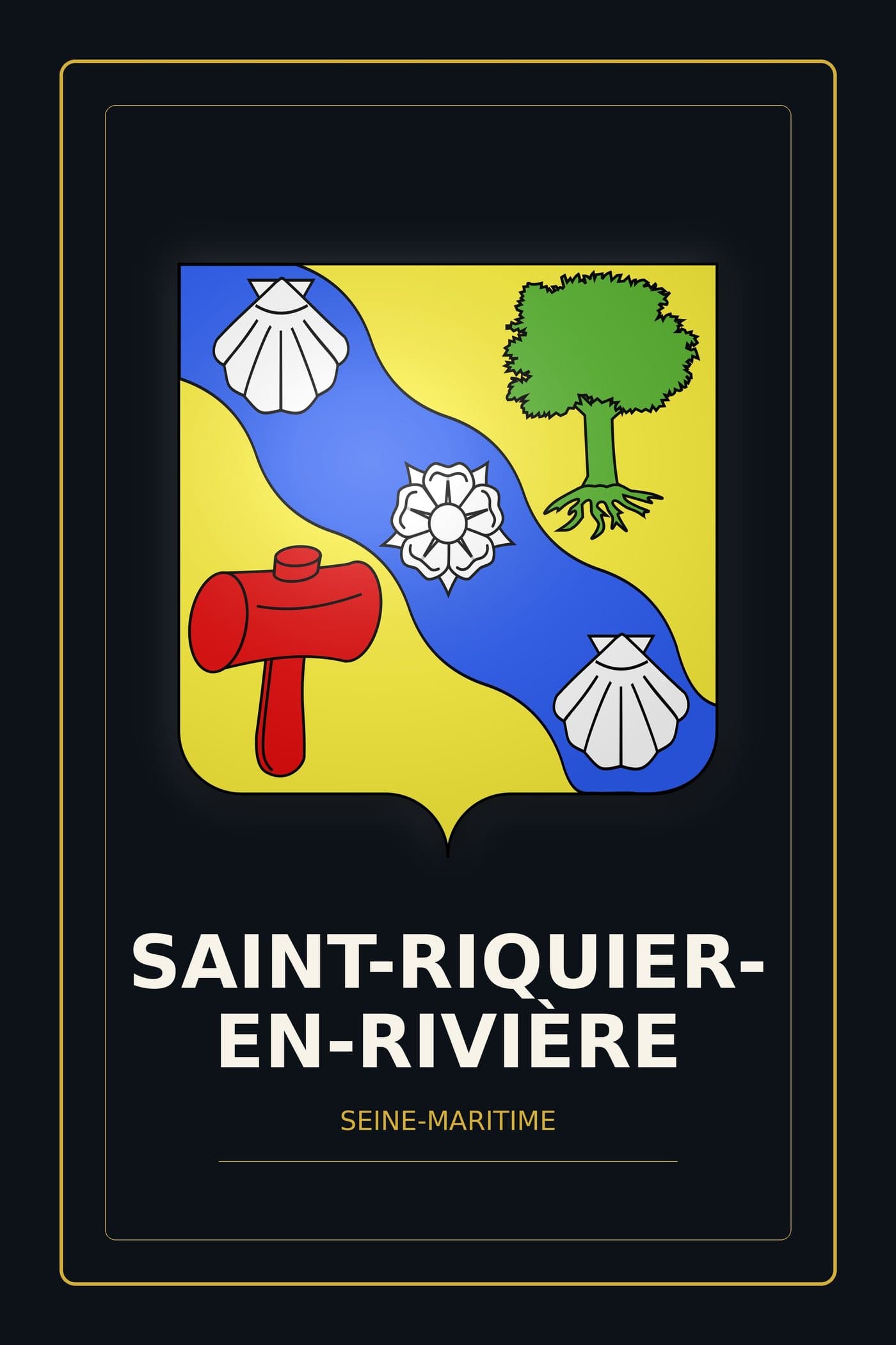 Blason de Saint-Riquier-en-Rivière