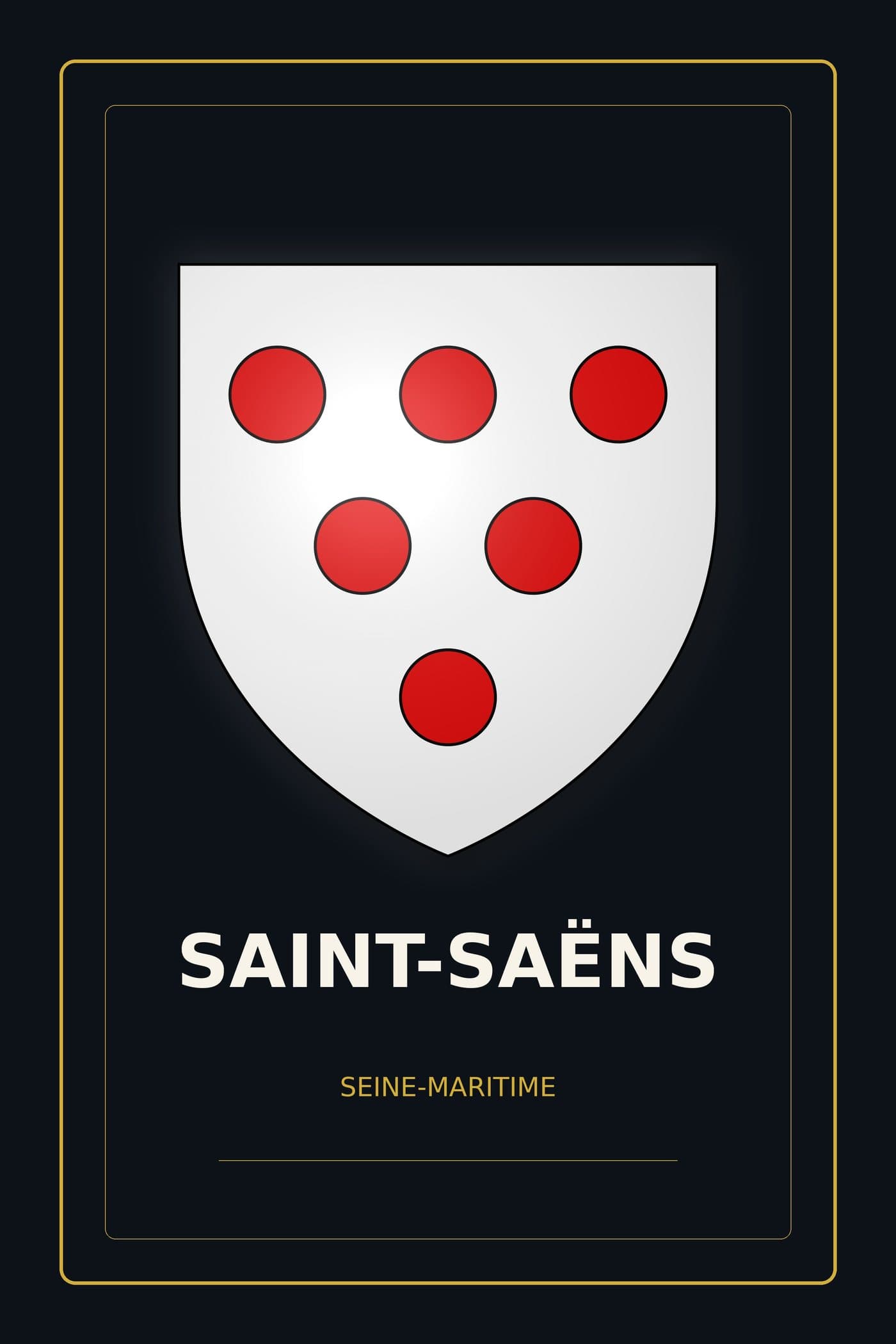 Blason de Saint-Saëns