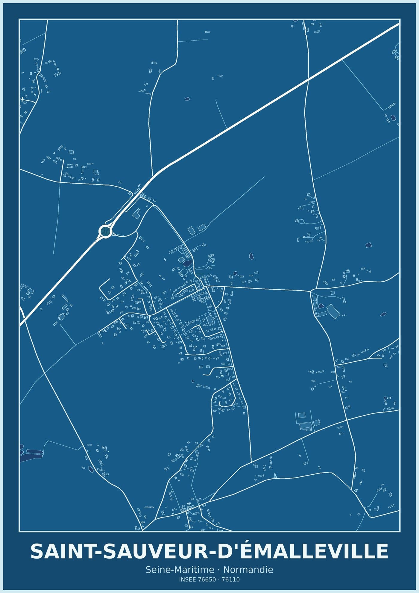 Plan de Saint-Sauveur-d'Émalleville