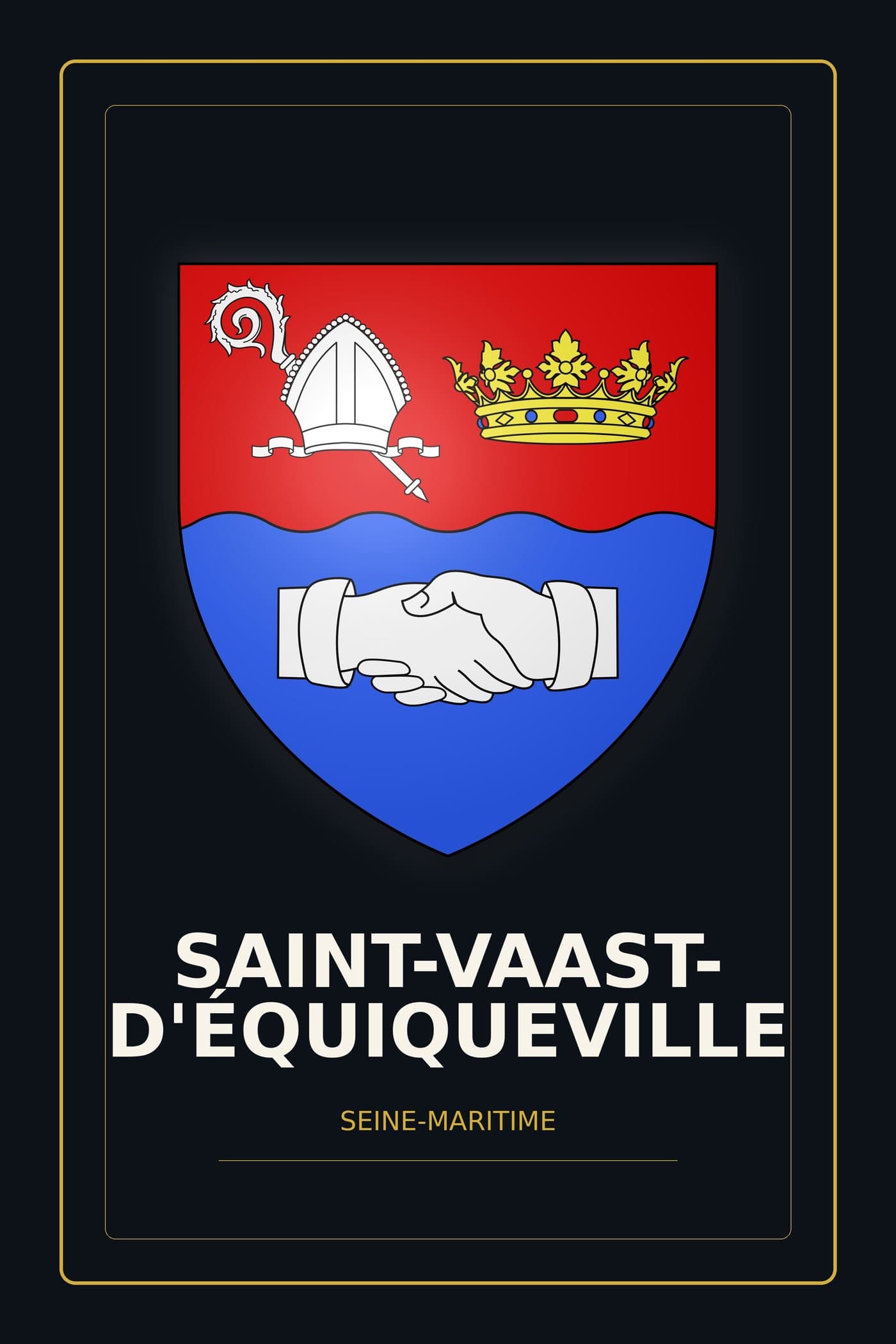 Blason de Saint-Vaast-d'Équiqueville