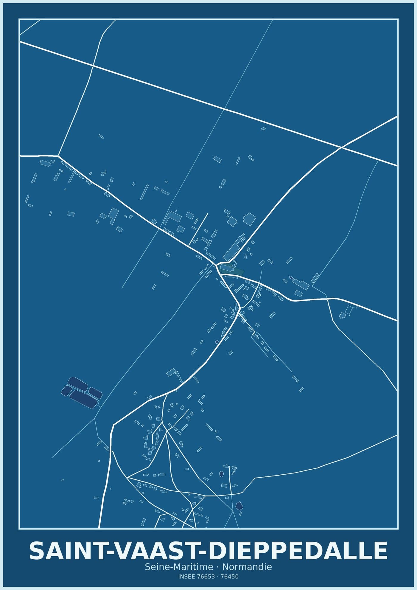 Plan de Saint-Vaast-Dieppedalle