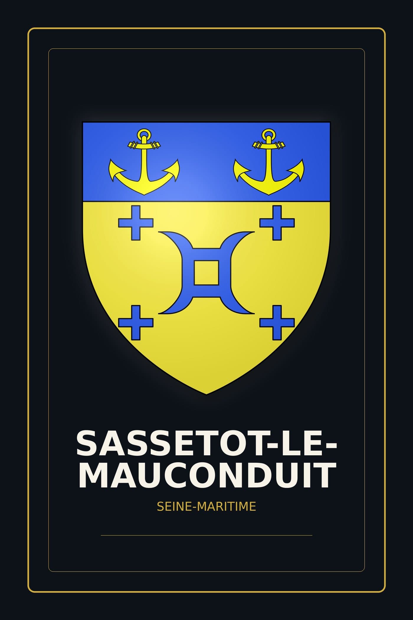 Blason de Sassetot-le-Mauconduit