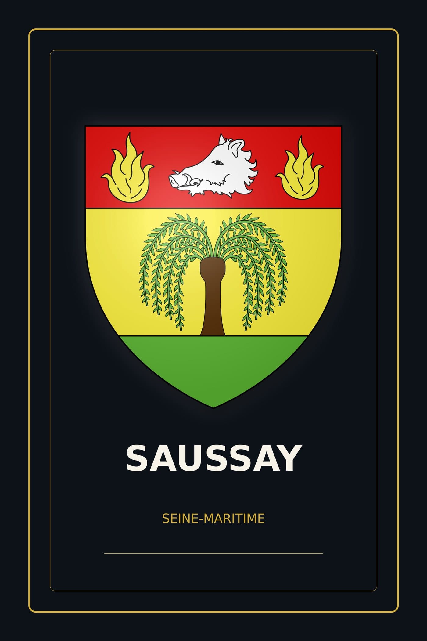 Blason de Saussay