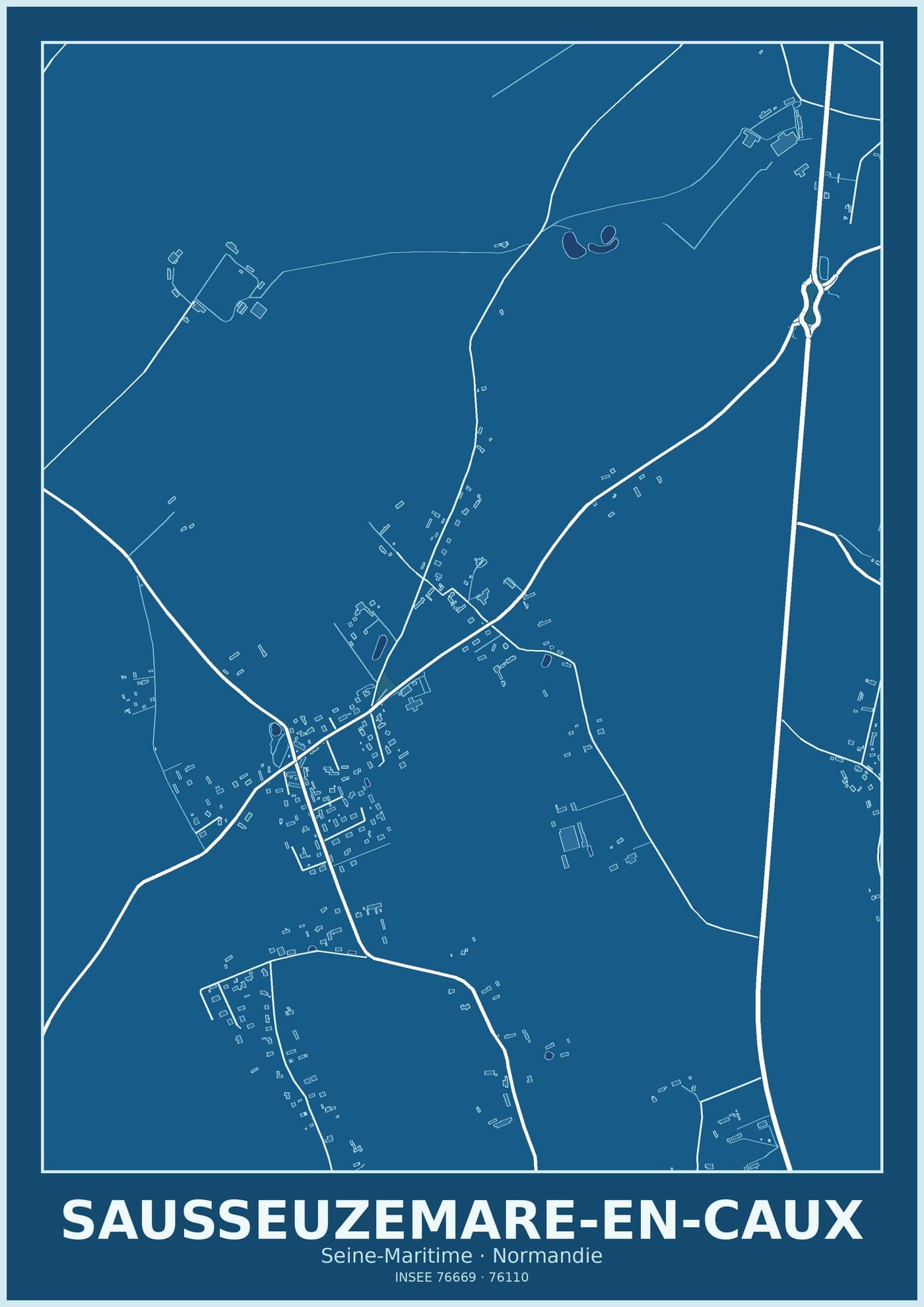 Plan de Sausseuzemare-en-Caux
