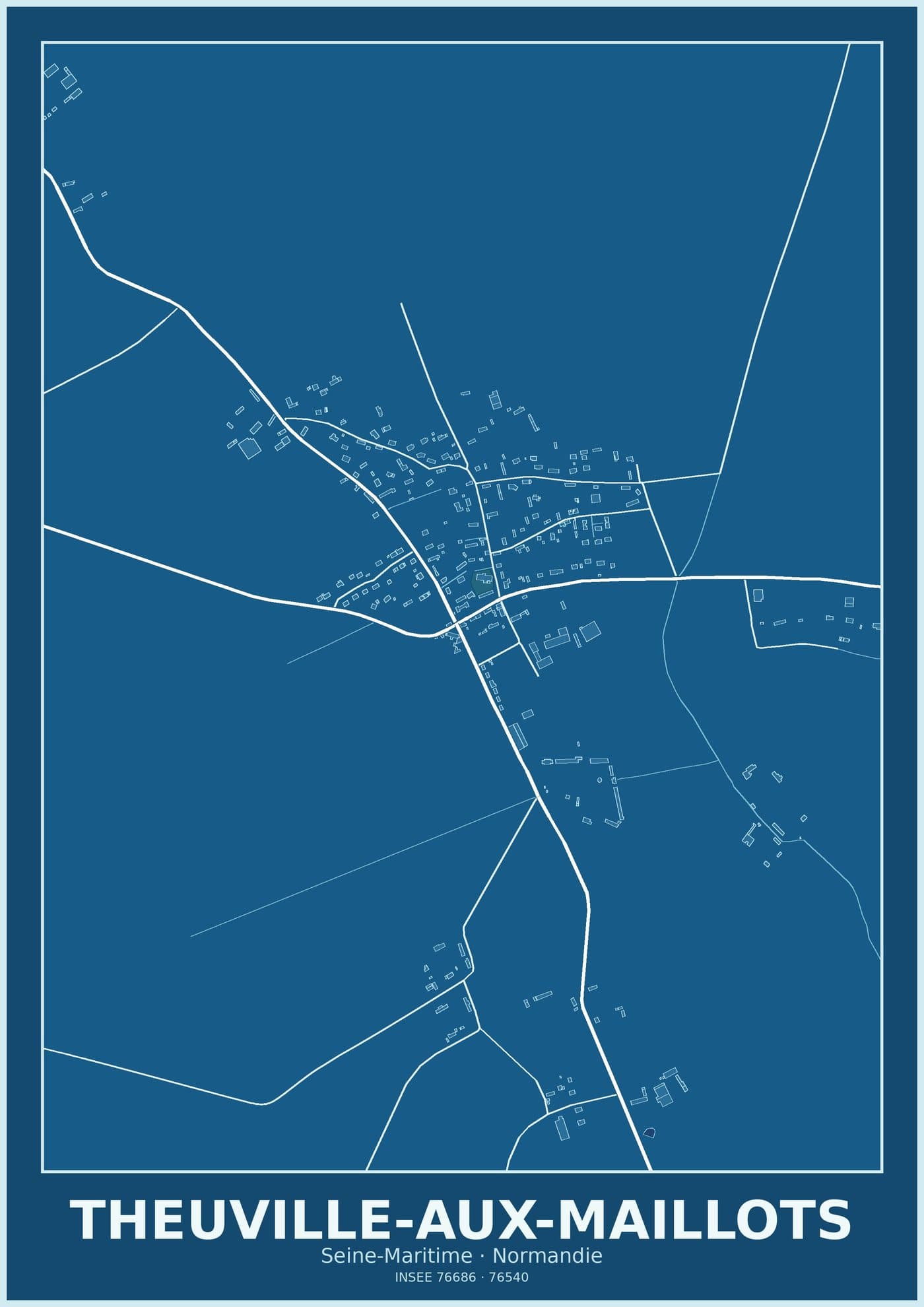 Plan de Theuville-aux-Maillots