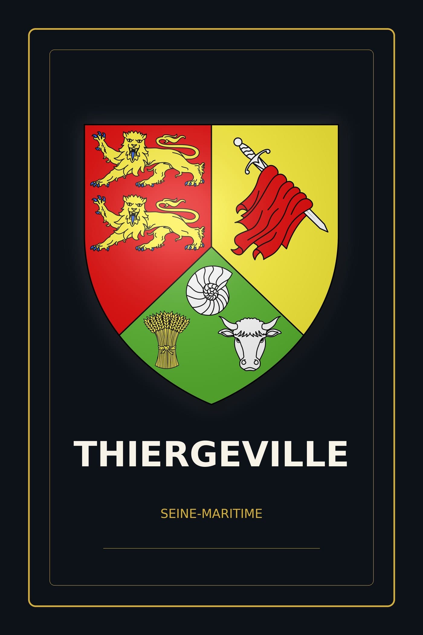 Blason de Thiergeville
