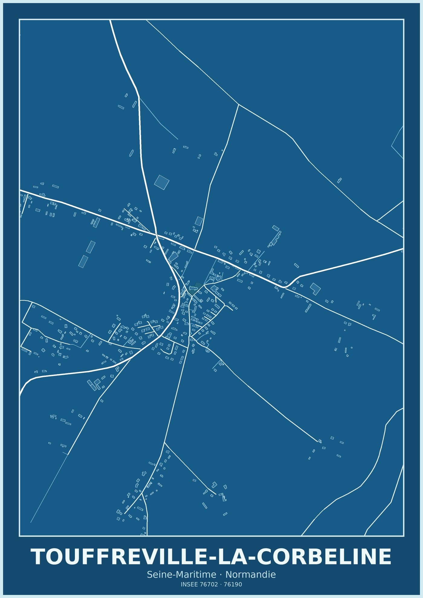 Plan de Touffreville-la-Corbeline