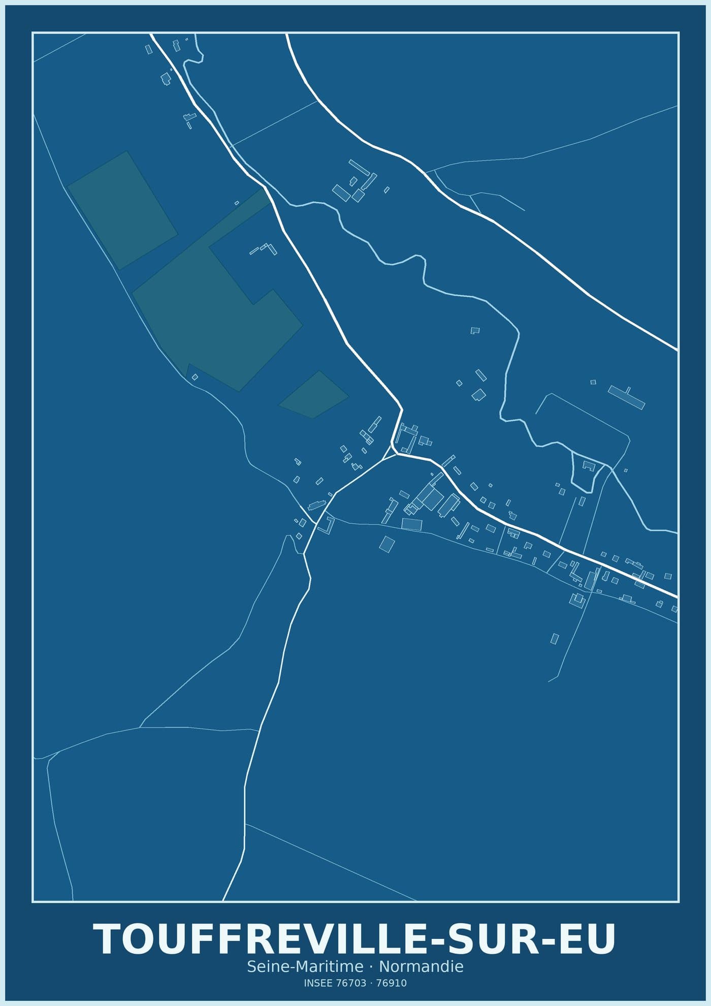 Plan de Touffreville-sur-Eu