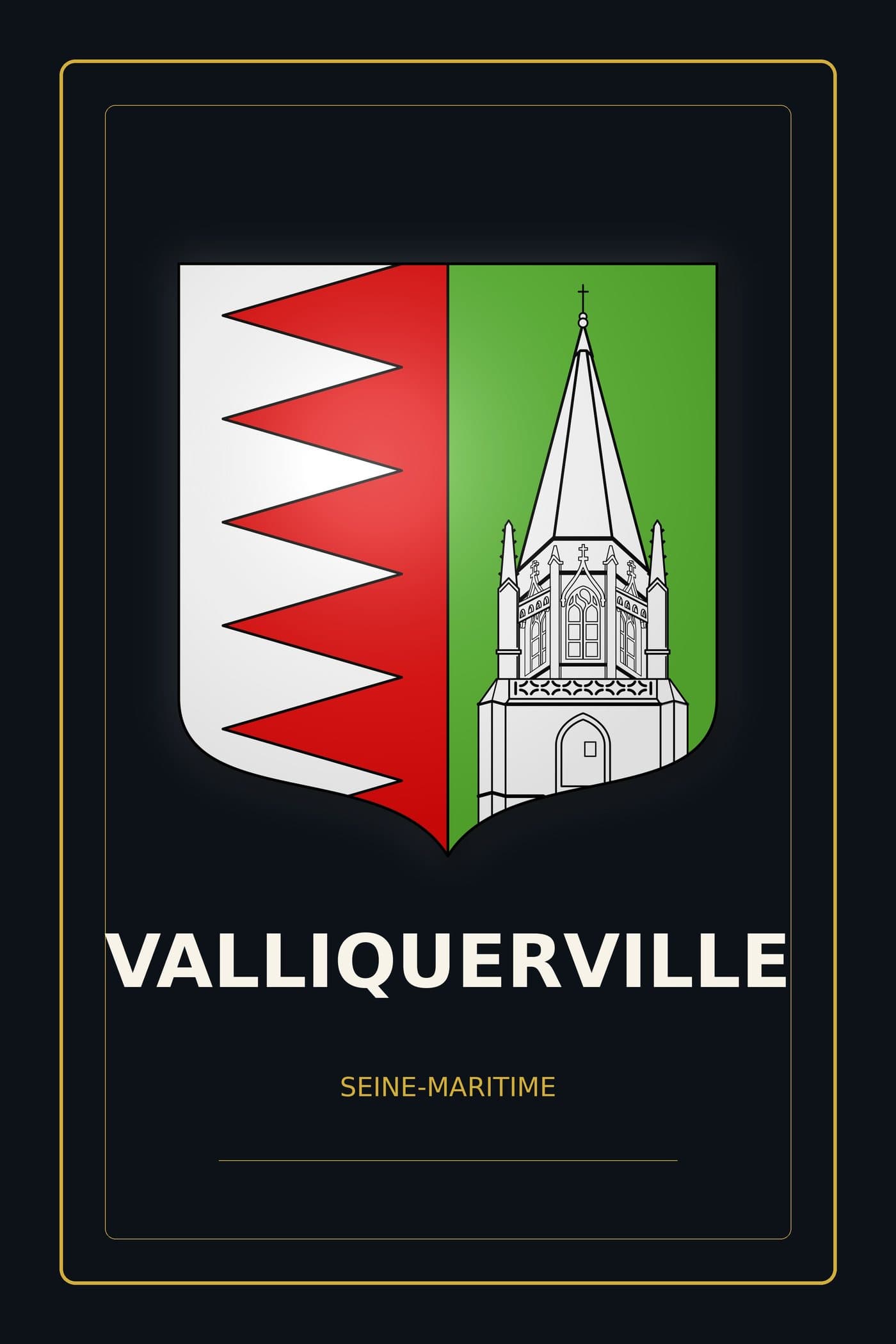 Blason de Valliquerville