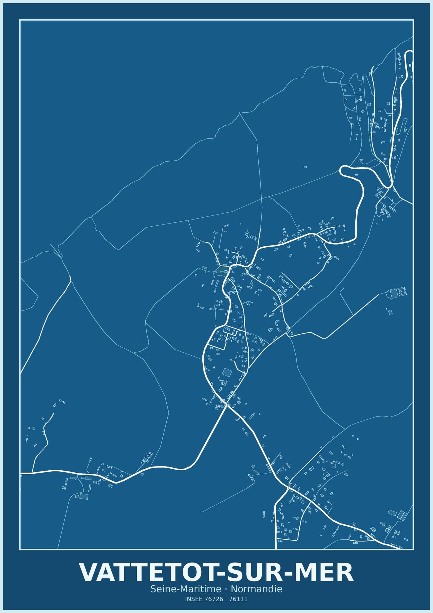 Plan de Vattetot-sur-Mer