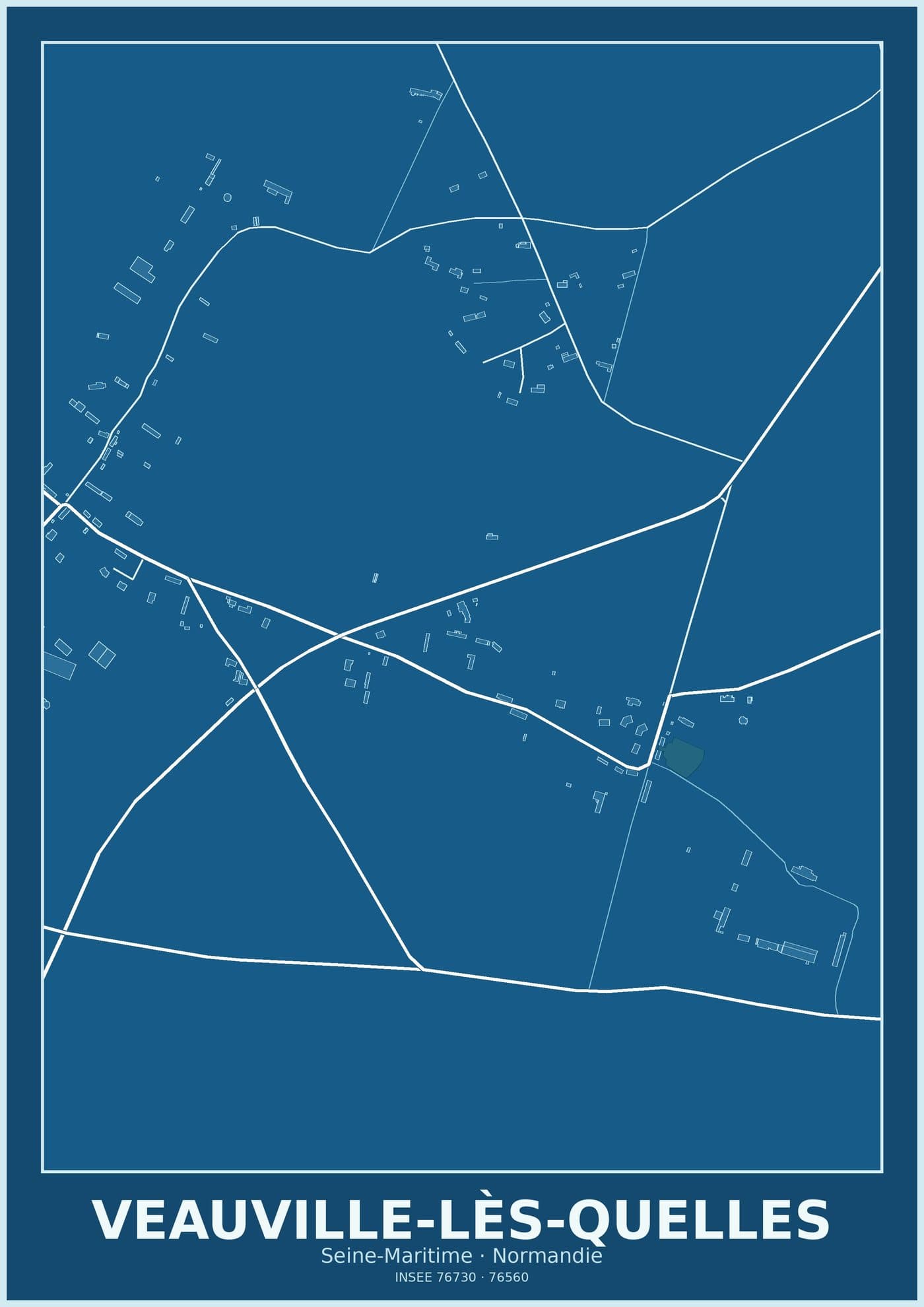 Plan de Veauville-lès-Quelles