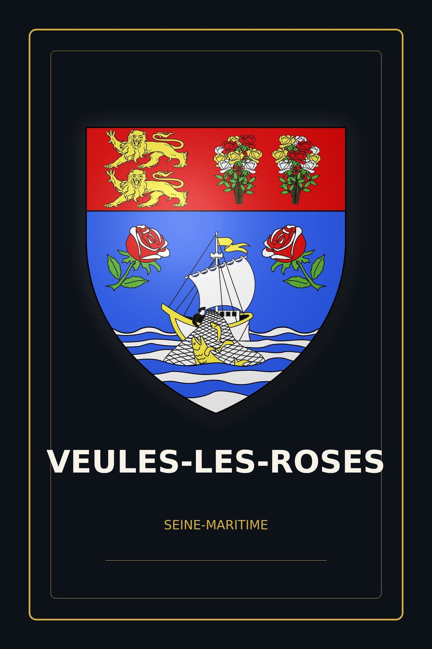 Blason de Veules-les-Roses