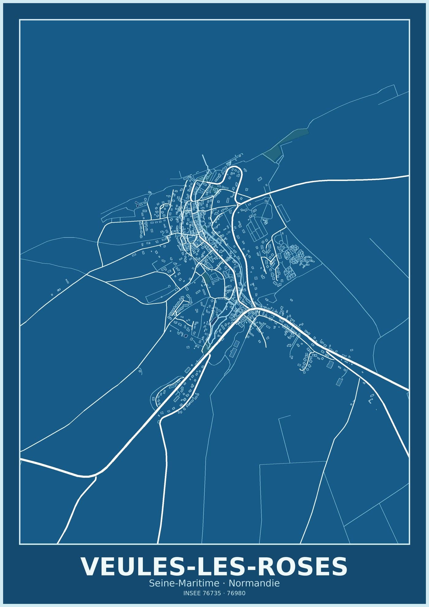 Plan de Veules-les-Roses