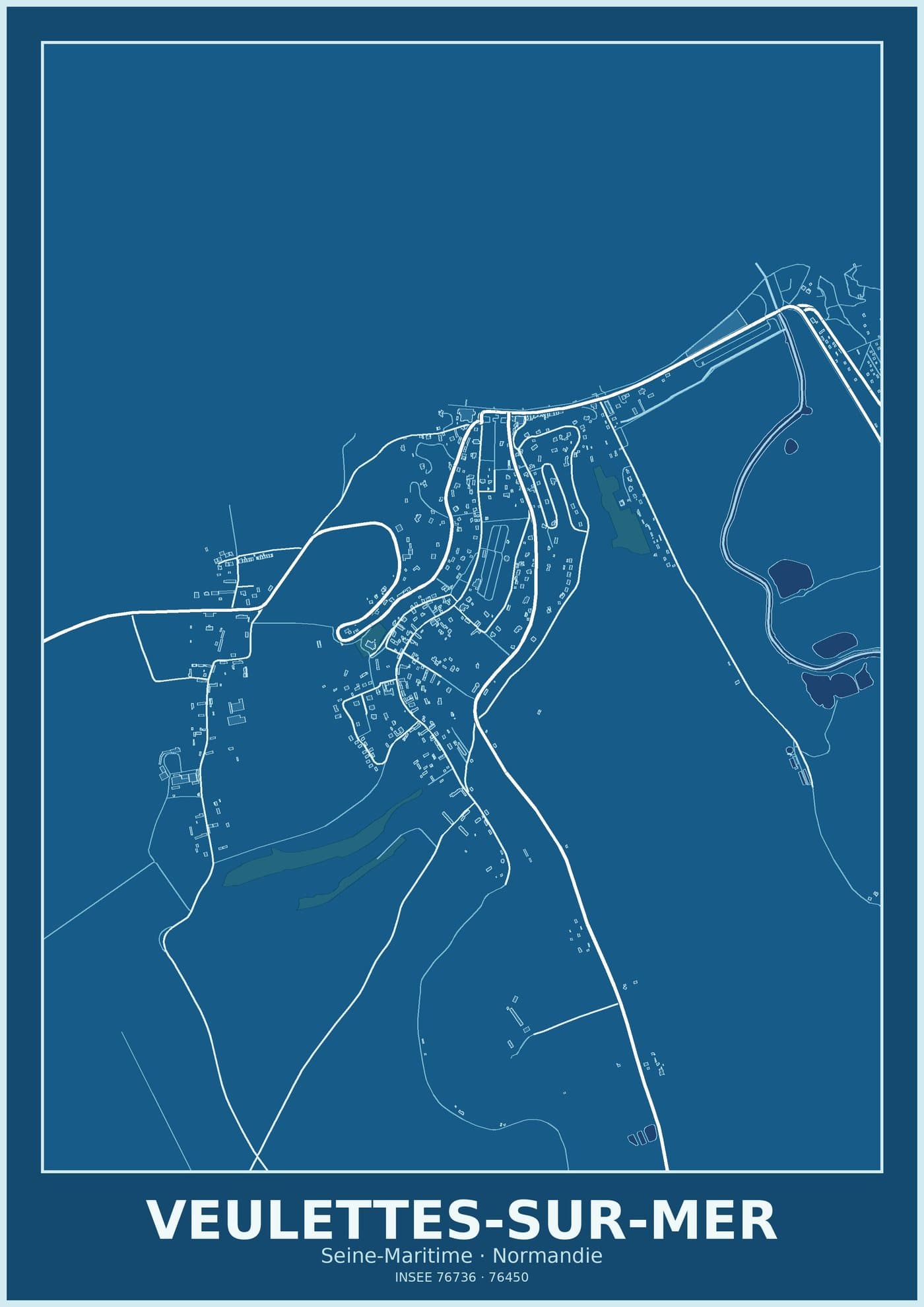 Plan de Veulettes-sur-Mer