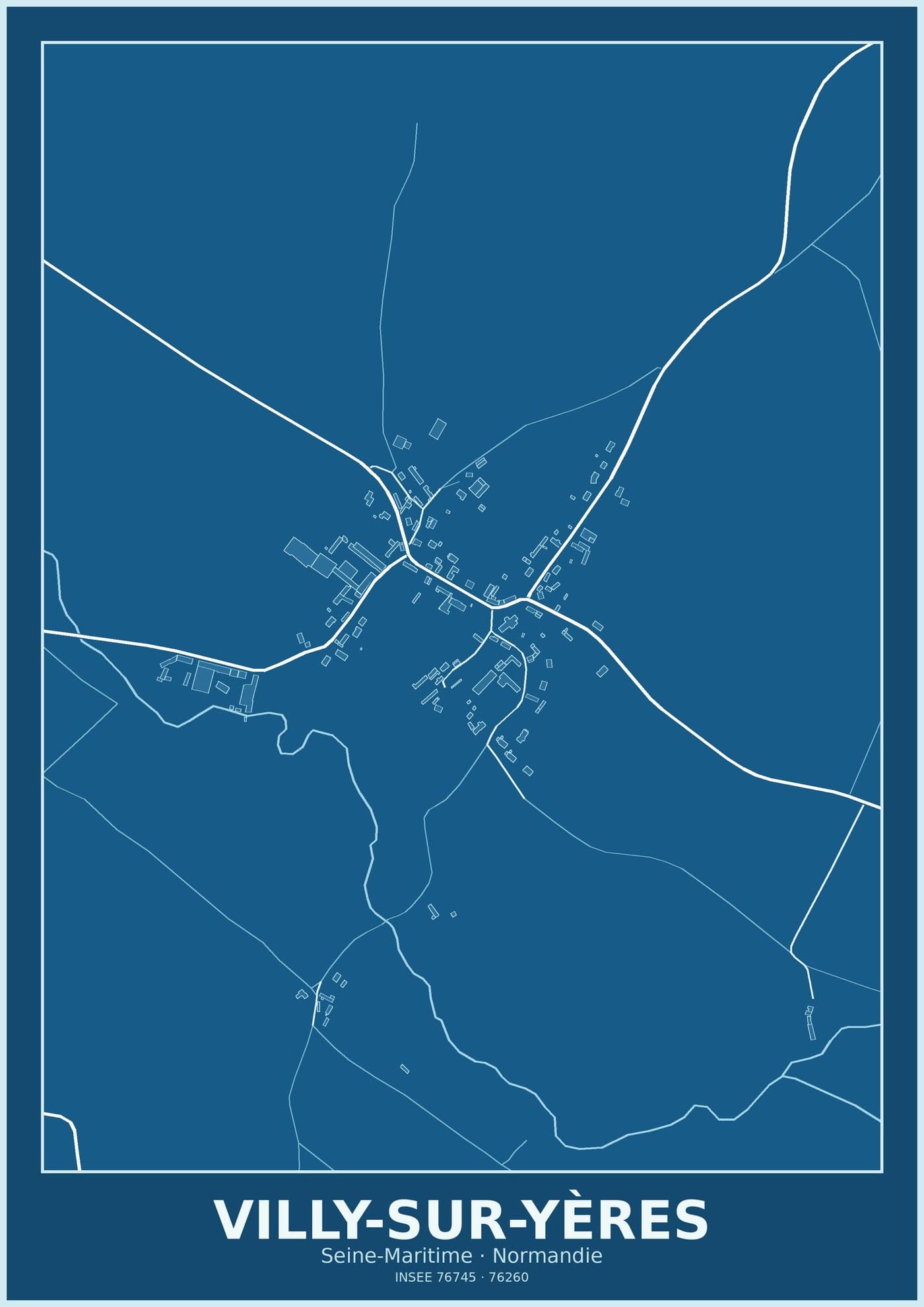 Plan de Villy-sur-Yères