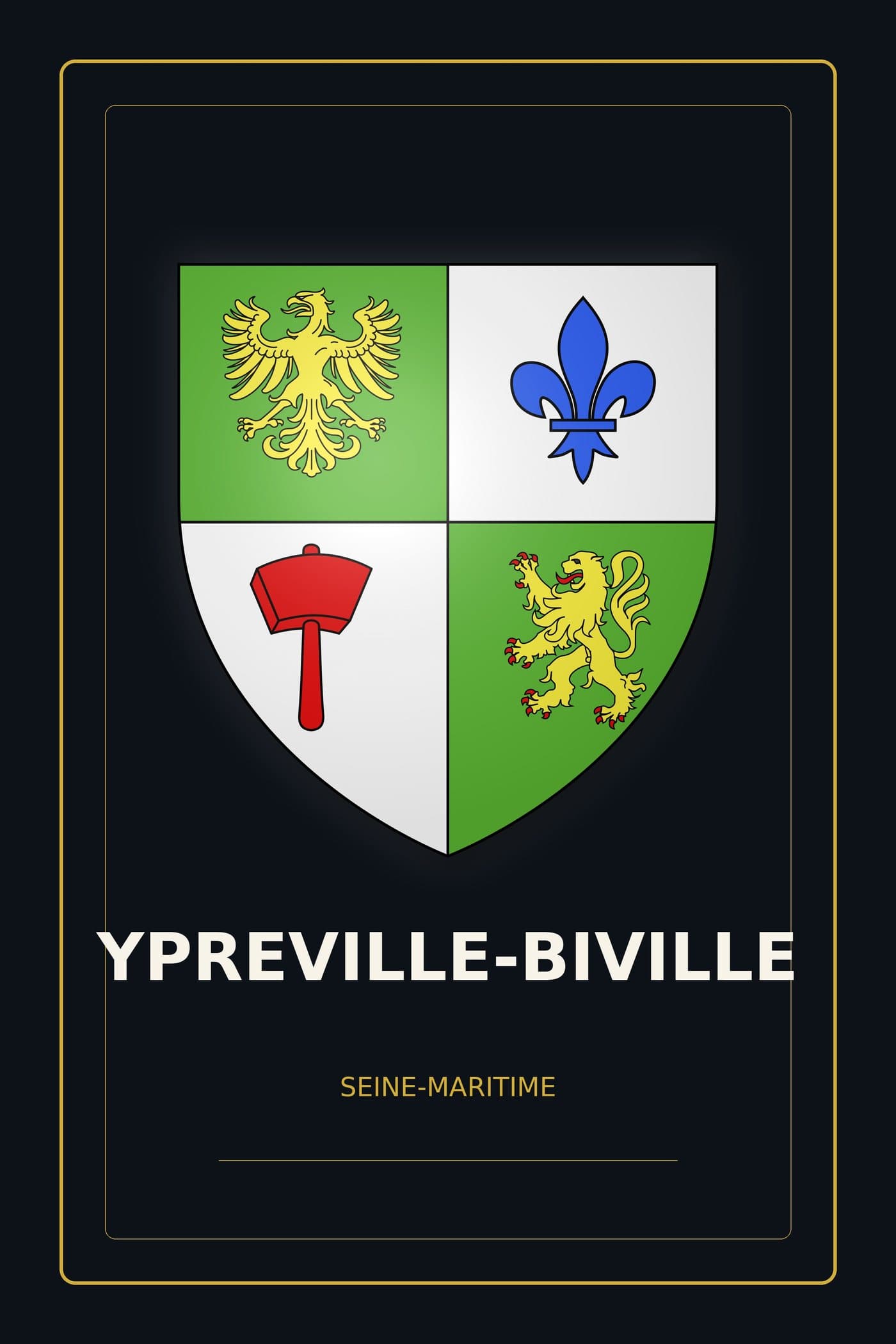 Blason d'Ypreville-Biville