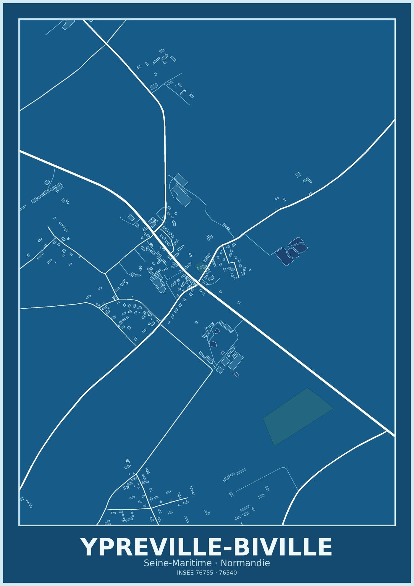 Plan d'Ypreville-Biville