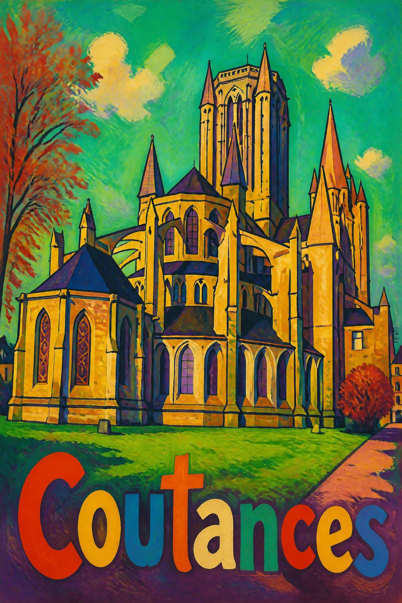 Affiche fauvisme de Coutances
