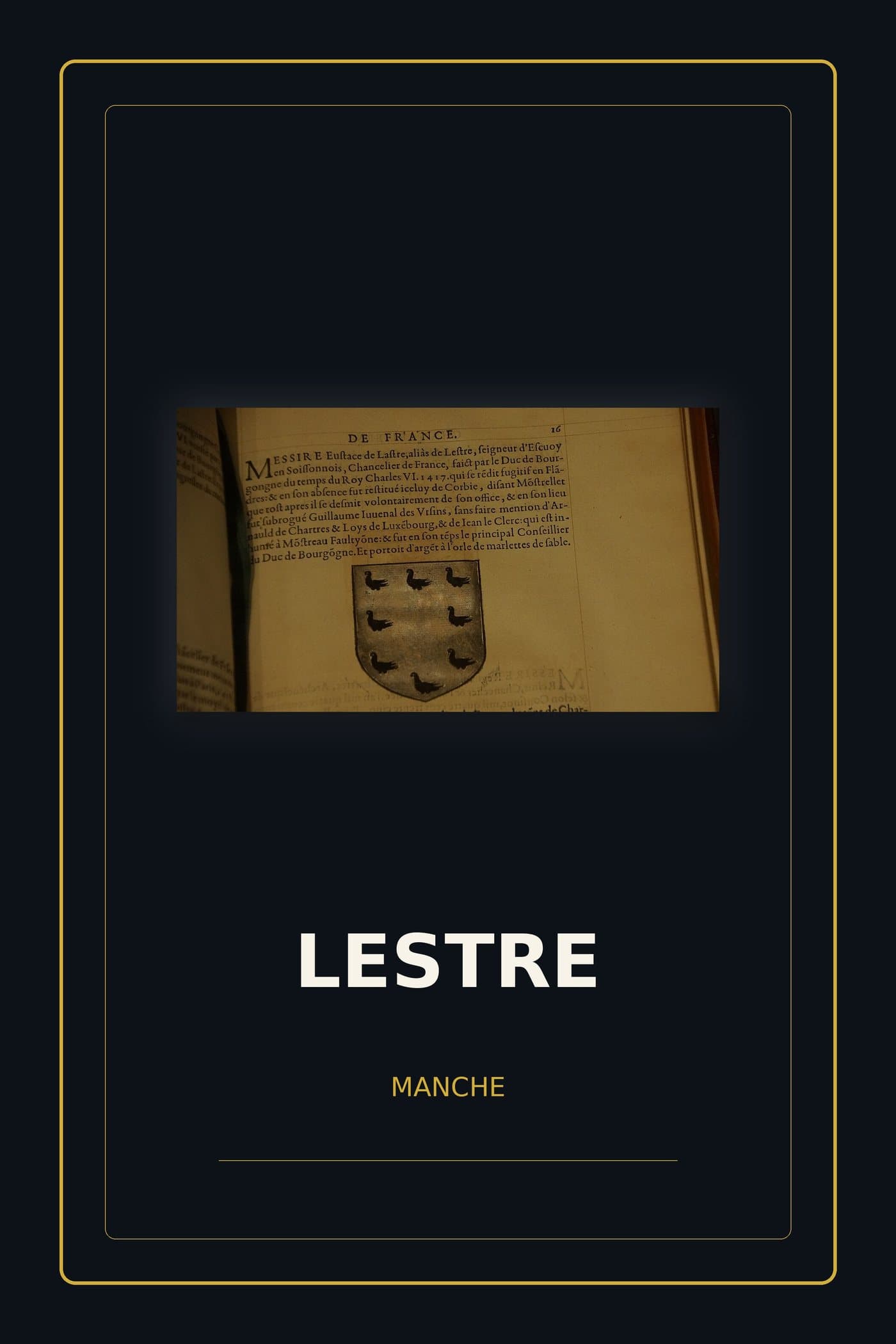 Affiche de Lestre