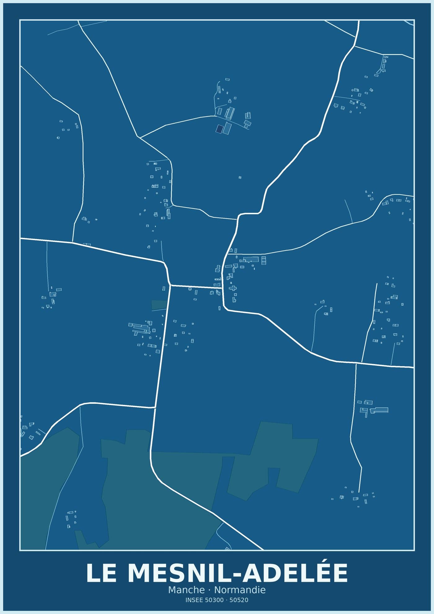 Plan du Mesnil-Adelée